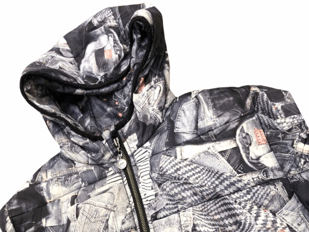Jean Paul Gaultier Trompe l’oeil denim Puffer jacket Size US S / EU 44-46 / 1 - 2 Thumbnail