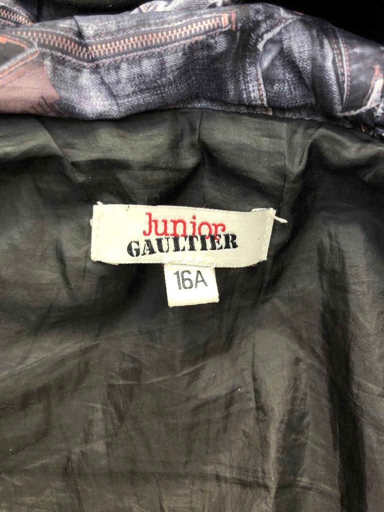 Jean Paul Gaultier Trompe l’oeil denim Puffer jacket Size US S / EU 44-46 / 1 - 4 Thumbnail