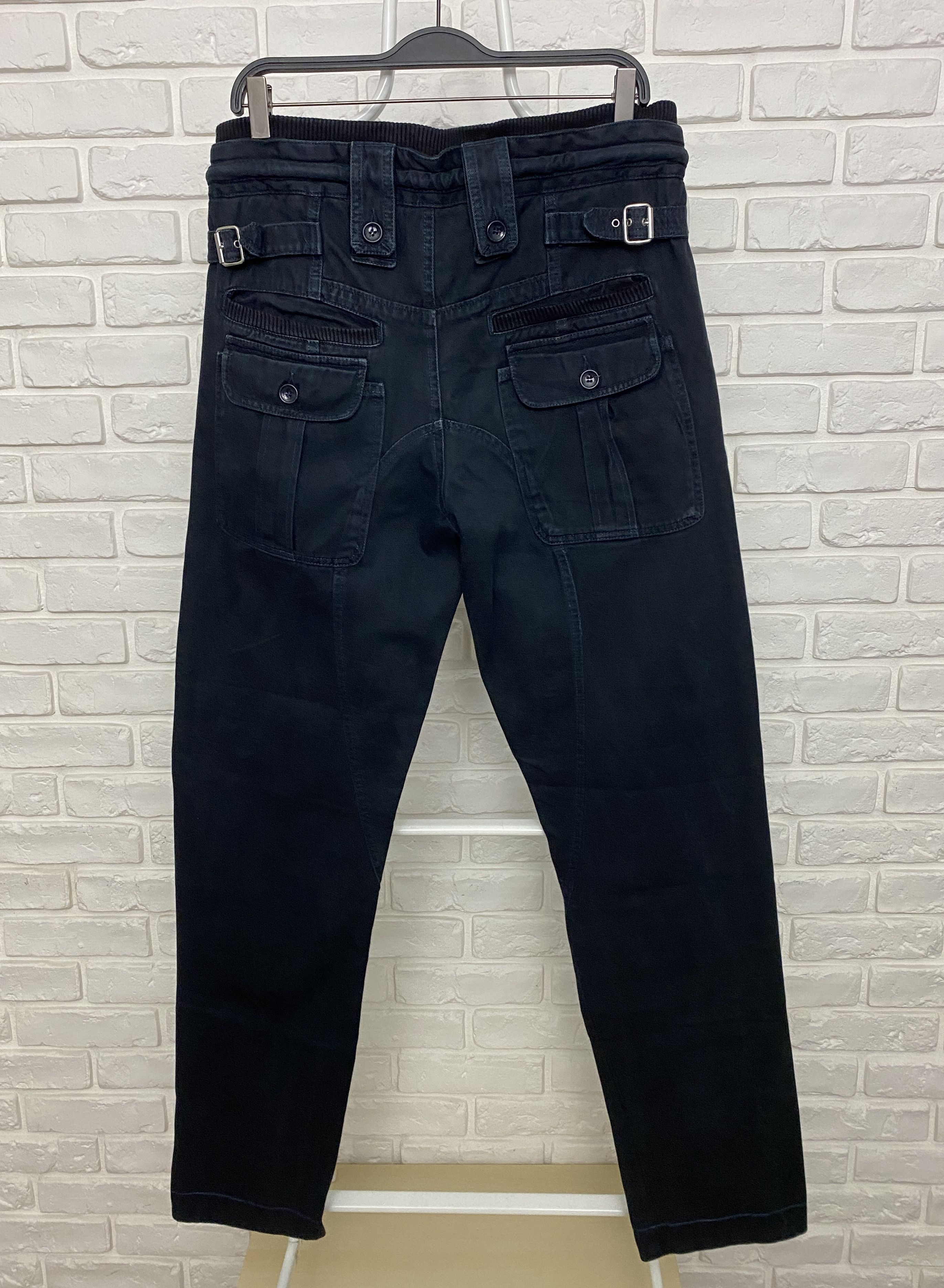 image of Dolce Gabbana x Vintage Dolce & Gabbana Dark Navy Pants Jeans Multipocket Size 48 in Navy Blue