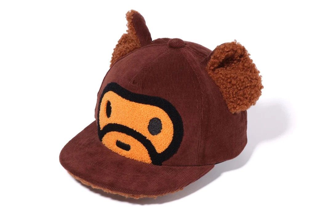 image of Bape Baby Milo Bear Ear Cap, Men's