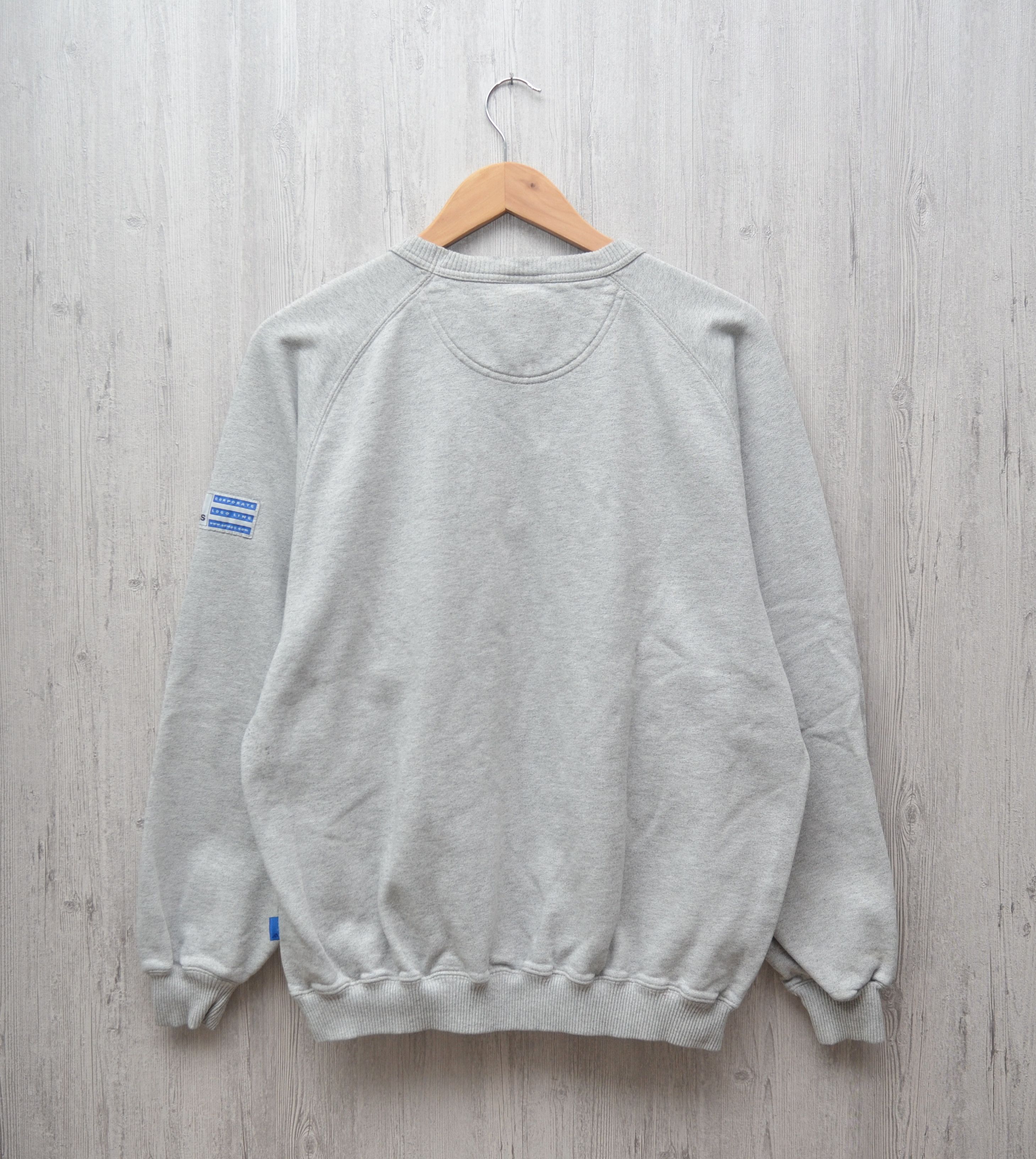 Adidas Adidas Vintage Big Center Logo Sweatshirt 90s 80s crewneck Size US M / EU 48-50 / 2 - 6 Thumbnail