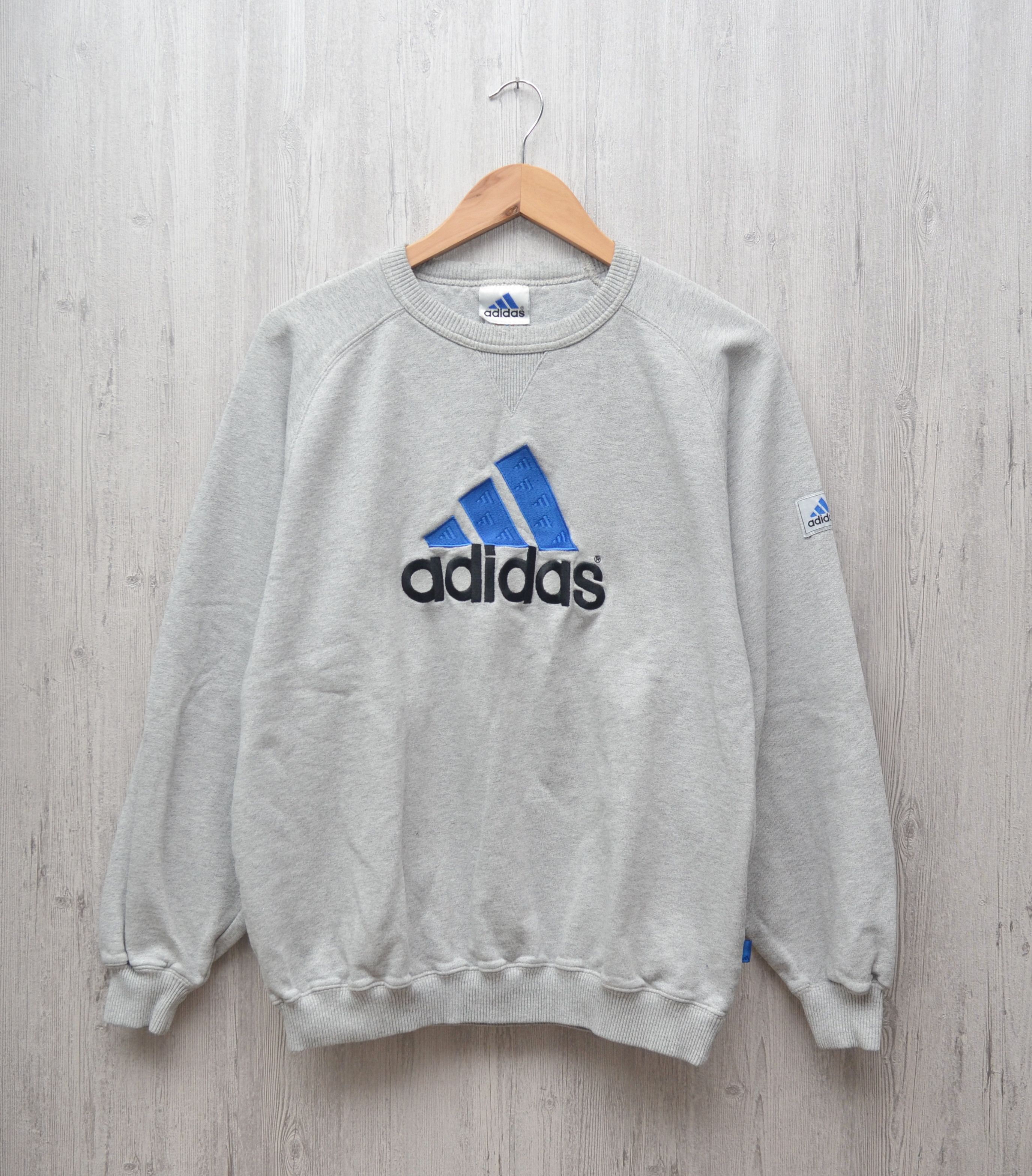 Adidas Adidas Vintage Big Center Logo Sweatshirt 90s 80s crewneck Size US M / EU 48-50 / 2 - 1 Thumbnail