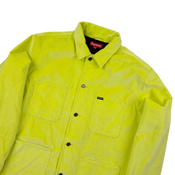 Supreme Supreme Neon Velvet Chore Coat | Grailed