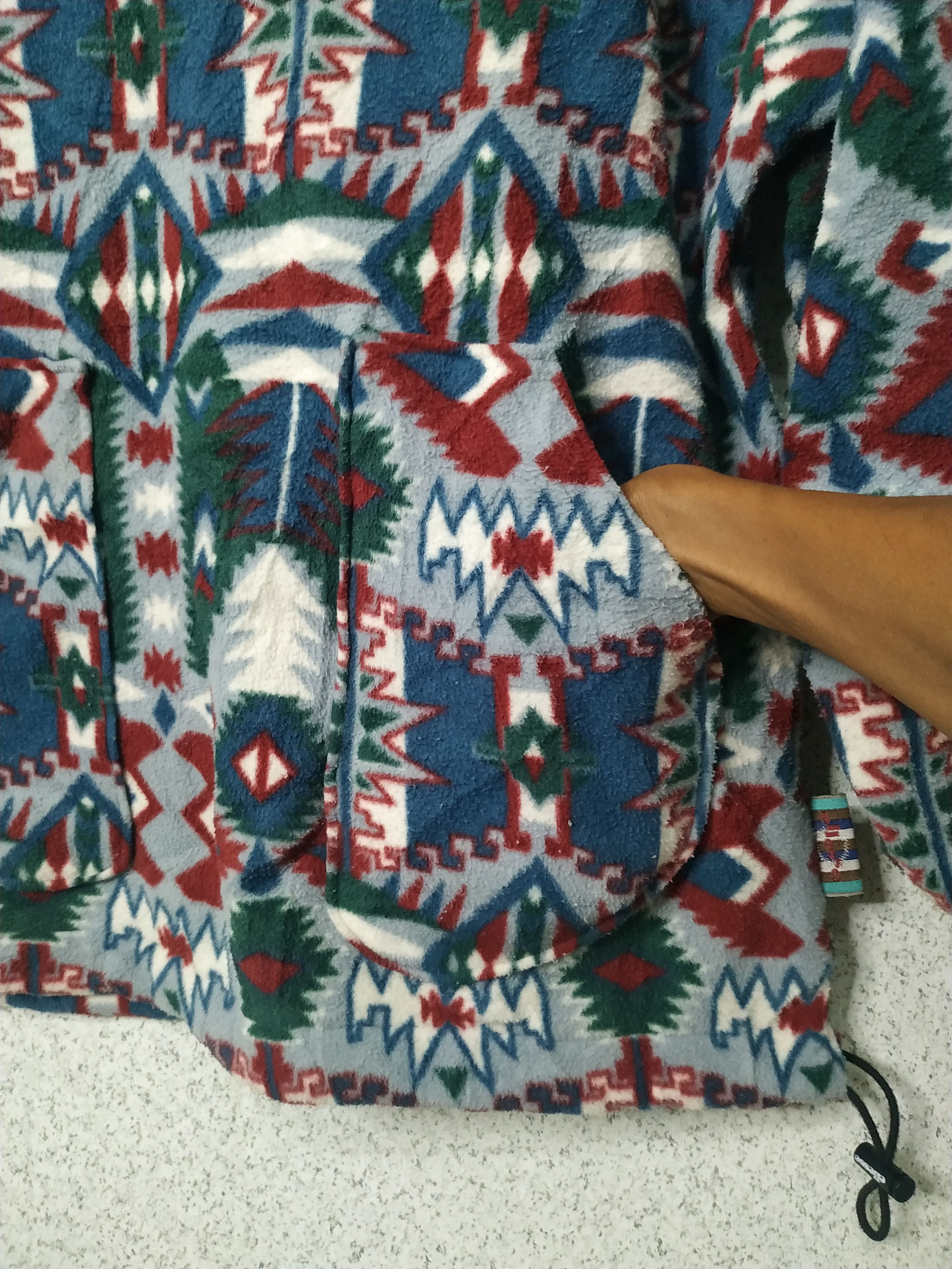 Ellesse × Vintage Vintage Ellesse Navajo Polyster Fleece Sweater Size US M / EU 48-50 / 2 - 4 Thumbnail