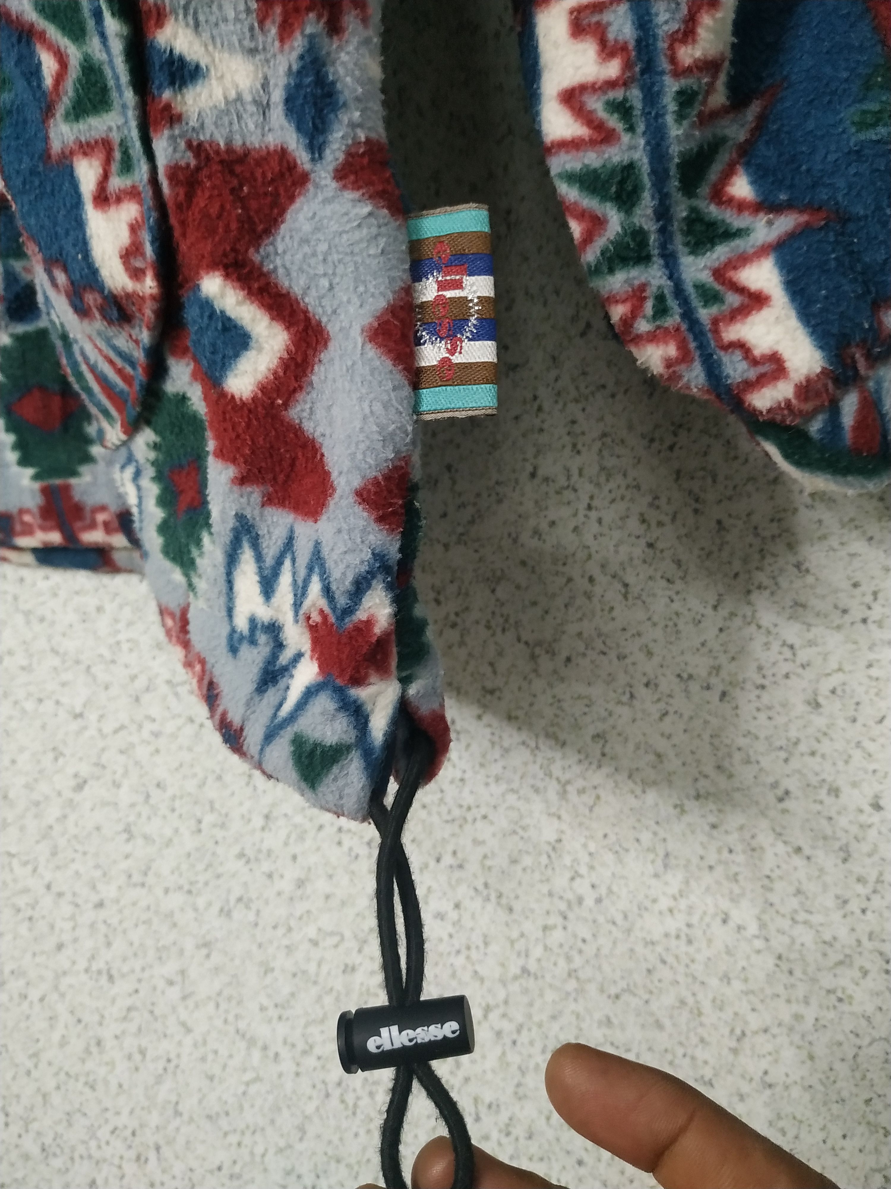 Ellesse × Vintage Vintage Ellesse Navajo Polyster Fleece Sweater Size US M / EU 48-50 / 2 - 5 Thumbnail
