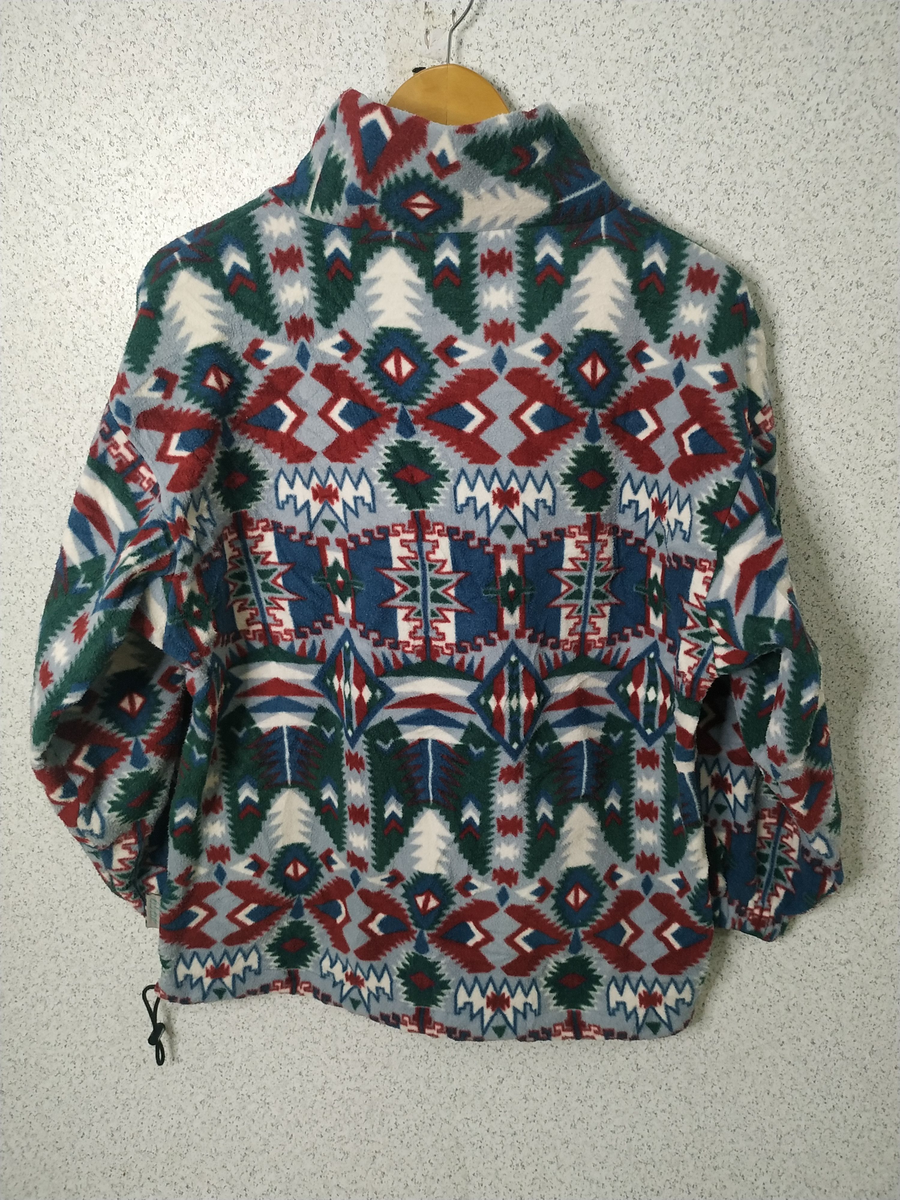 Ellesse × Vintage Vintage Ellesse Navajo Polyster Fleece Sweater Size US M / EU 48-50 / 2 - 2 Thumbnail