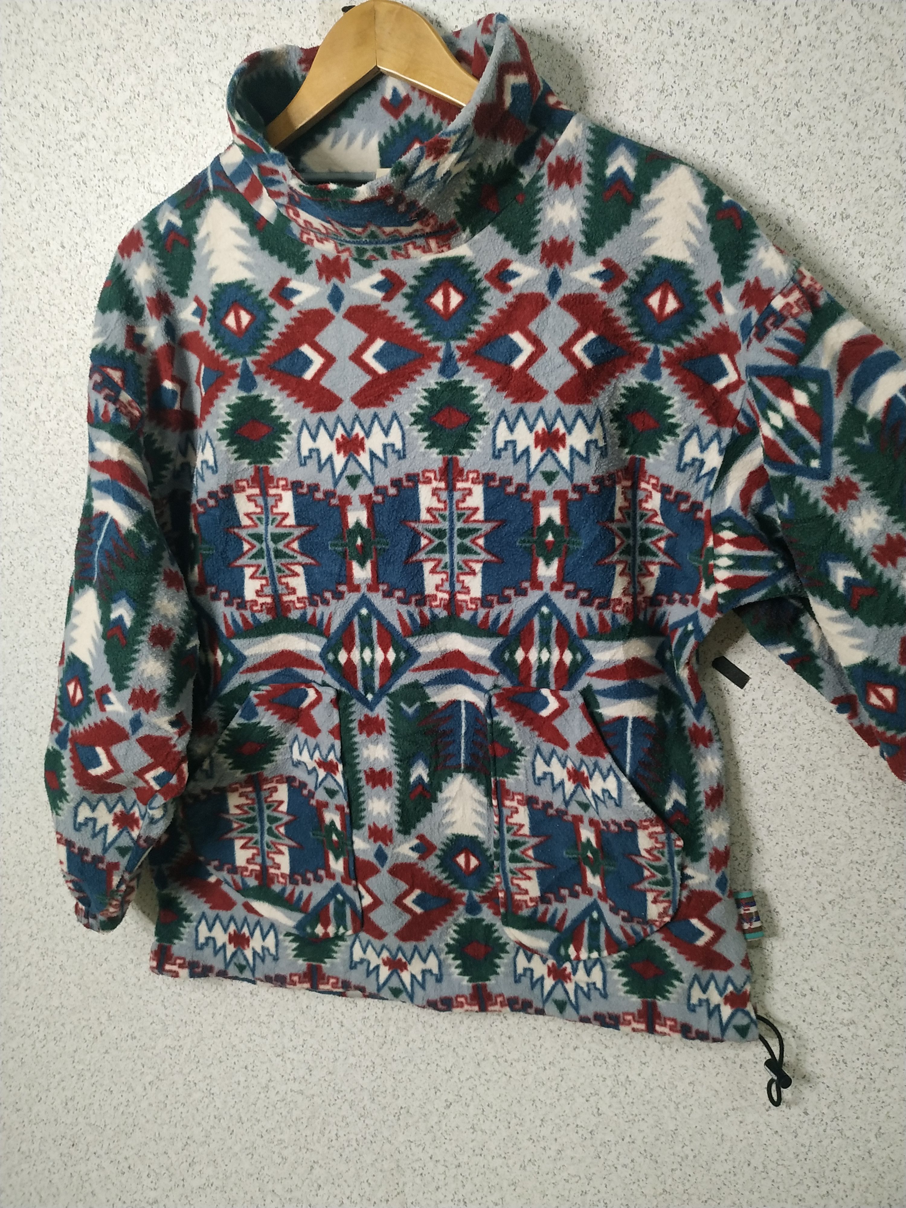 Ellesse × Vintage Vintage Ellesse Navajo Polyster Fleece Sweater Size US M / EU 48-50 / 2 - 3 Thumbnail
