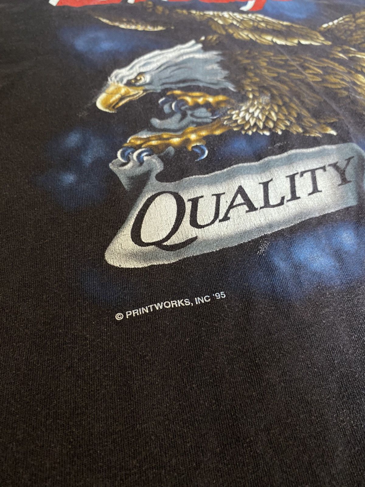 Vintage Snap on 1995 vintage t shirt eagle print Size US XL / EU 56 / 4 - 3 Thumbnail