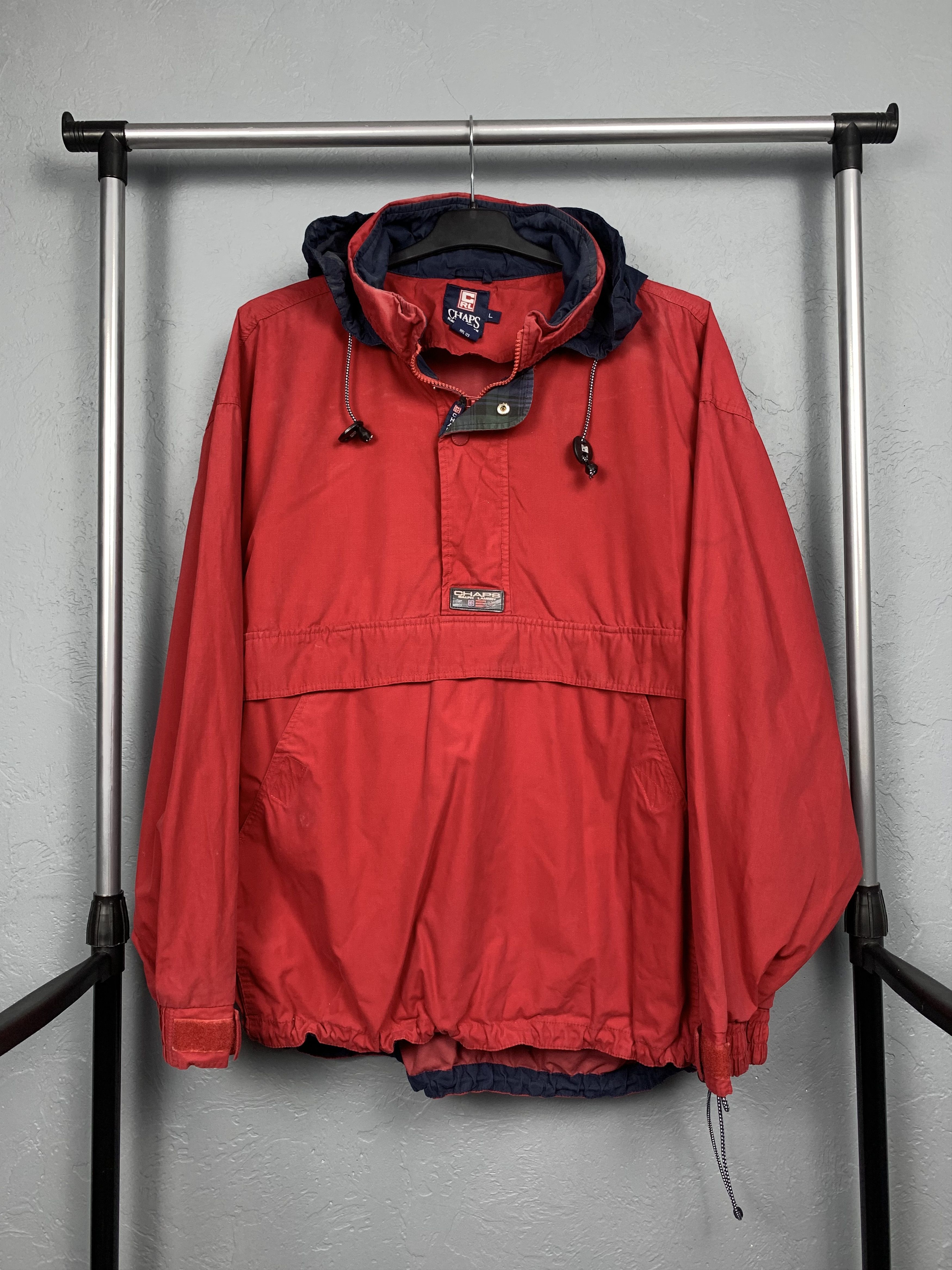 Chaps Ralph Lauren Chaps Polo Ralph Lauren 90s Vintage Mens Anorak Jacket Size US L / EU 52-54 / 3 - 1 Thumbnail