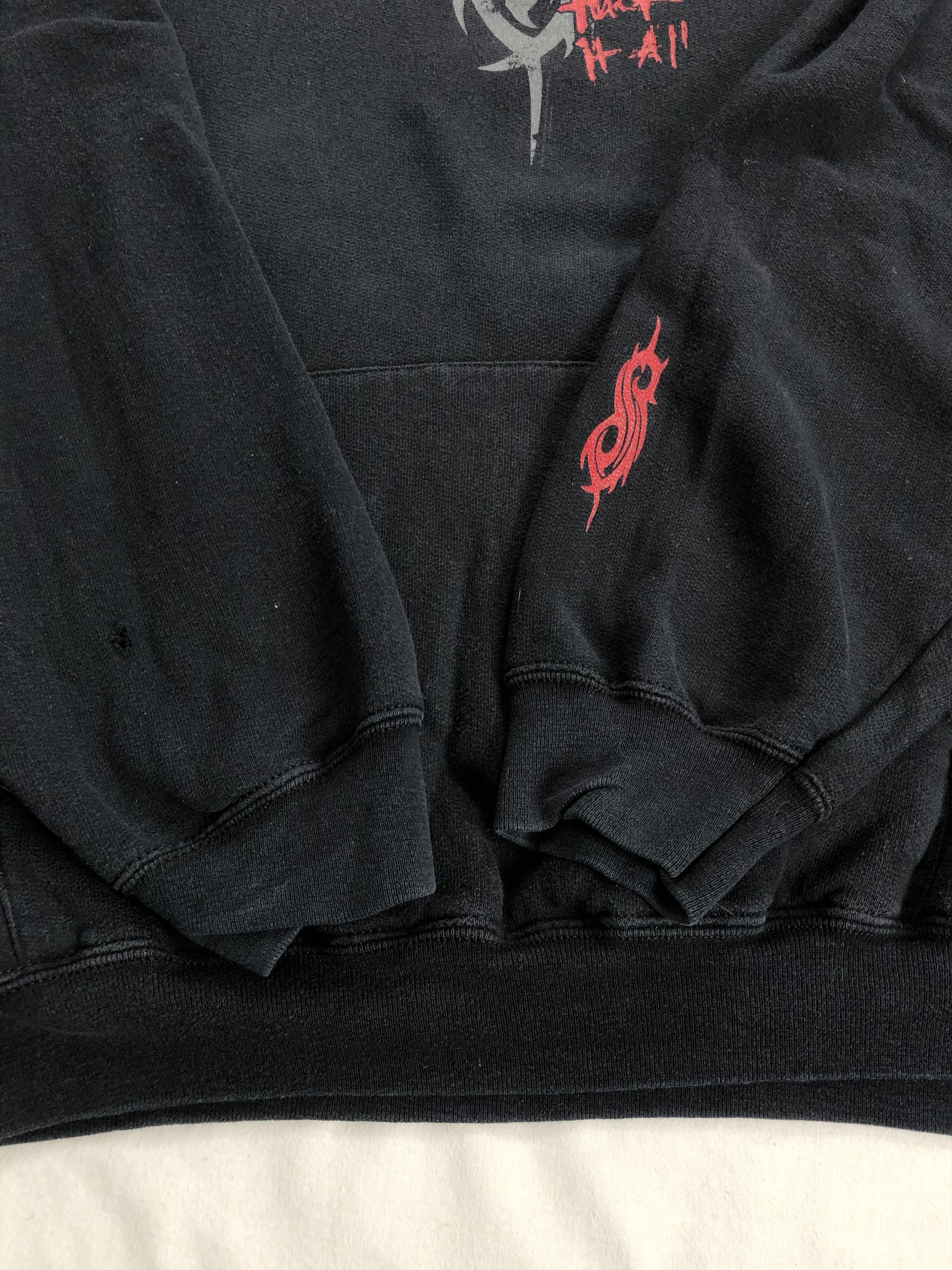 Band Tees Vintage 00s Slipknot faded hoodie (Marilyn Manson Death) Size US XXL / EU 58 / 5 - 10 Thumbnail