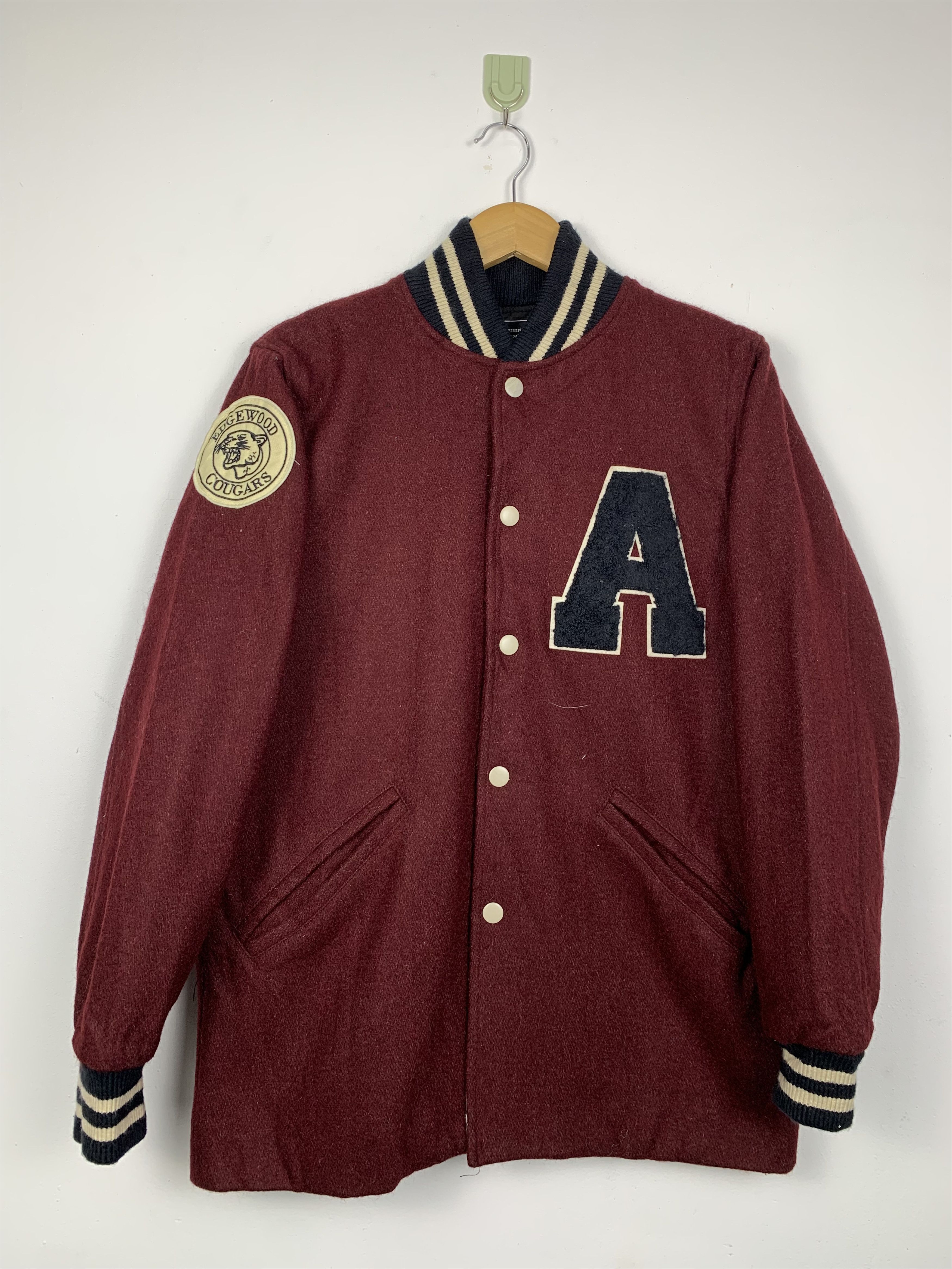 Japanese Brand Vintage TEMPTATION Varsity Button Patches Jacket J0703 Size US M / EU 48-50 / 2 - 1 Thumbnail