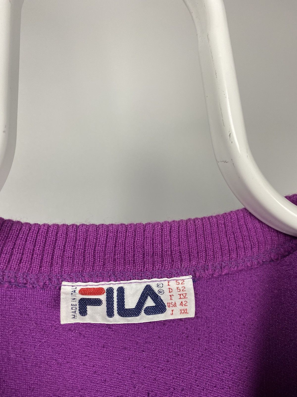 Fila × Vintage Fila vintage sweater vest purple Size US L / EU 52-54 / 3 - 3 Thumbnail