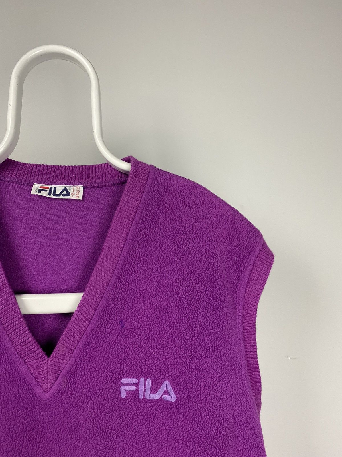 Fila × Vintage Fila vintage sweater vest purple Size US L / EU 52-54 / 3 - 2 Thumbnail