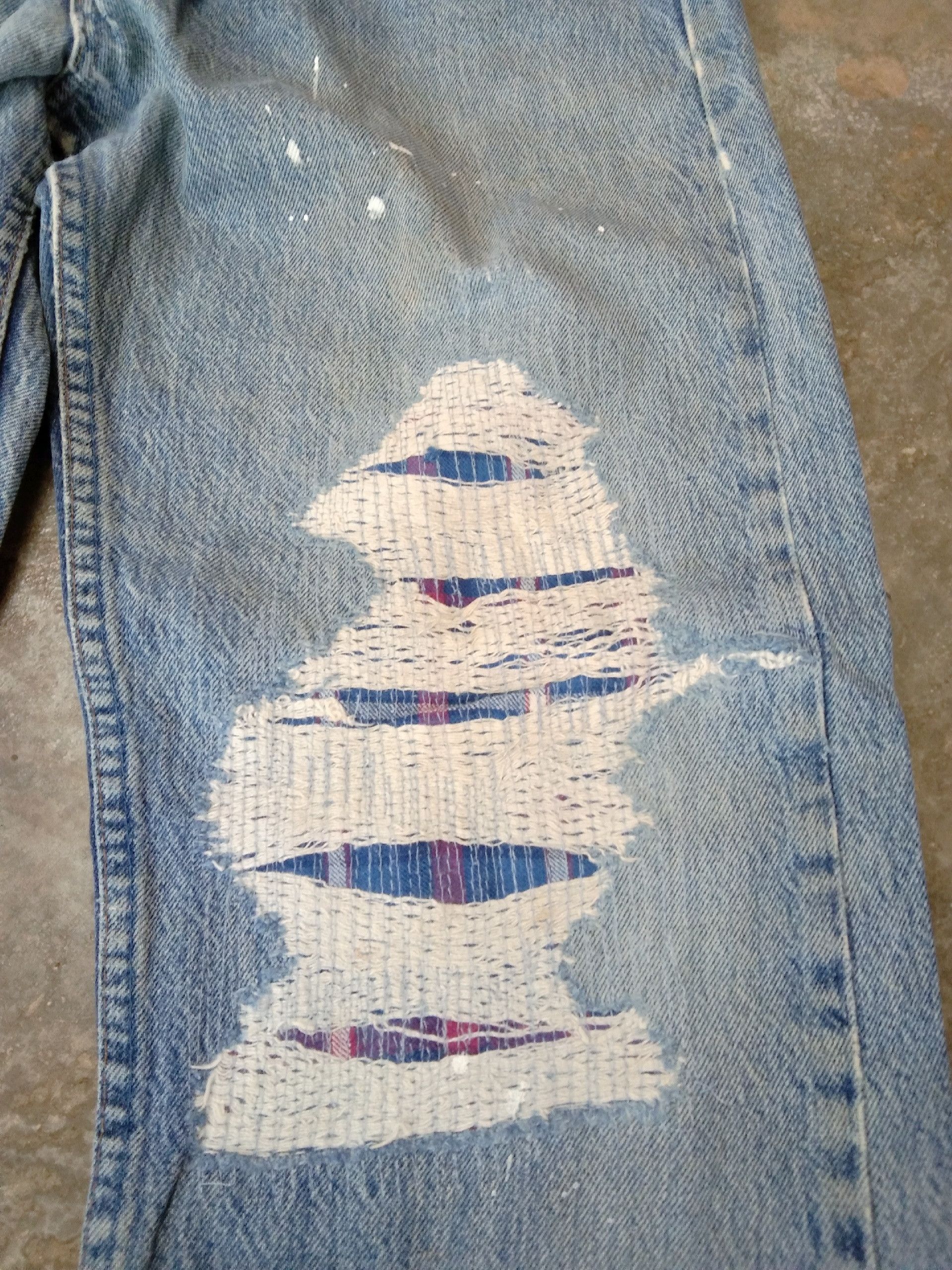 Levi's × Vintage 80s Vintage Levis 501 Distressed Jeans 32x30 Size US 32 / EU 48 - 6 Thumbnail