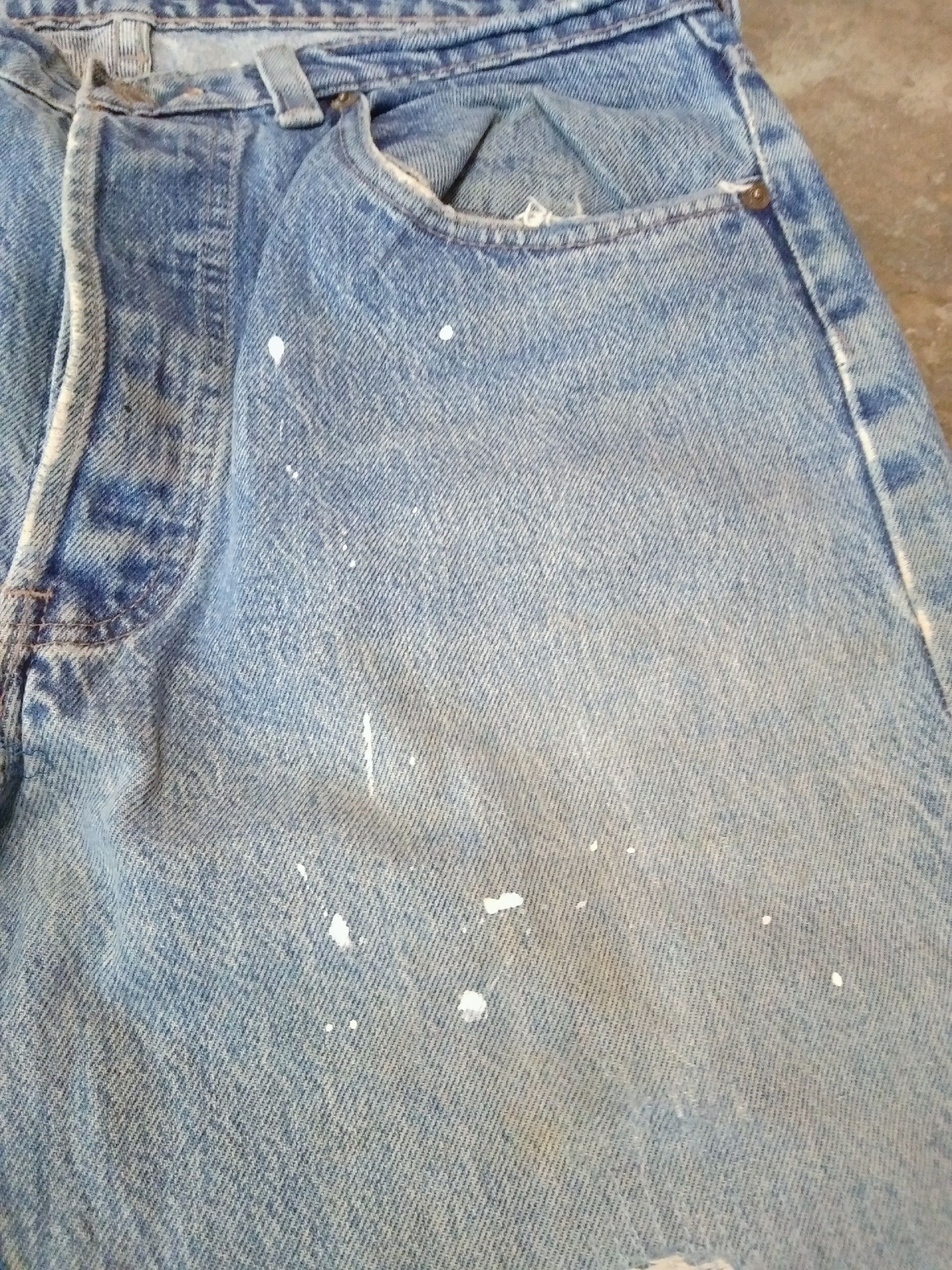 Levi's × Vintage 80s Vintage Levis 501 Distressed Jeans 32x30 Size US 32 / EU 48 - 8 Thumbnail