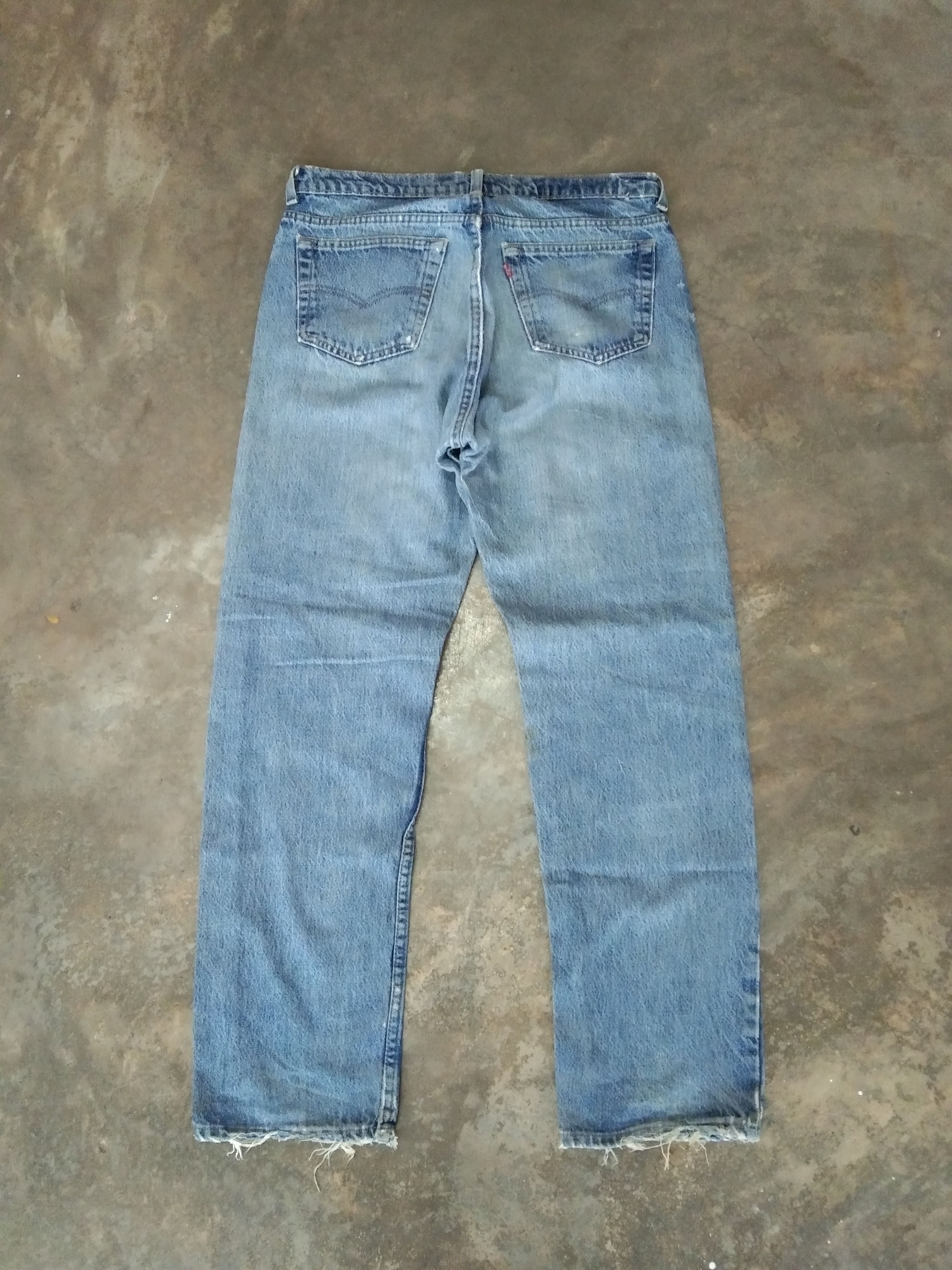 Levi's × Vintage 80s Vintage Levis 501 Distressed Jeans 32x30 Size US 32 / EU 48 - 2 Thumbnail