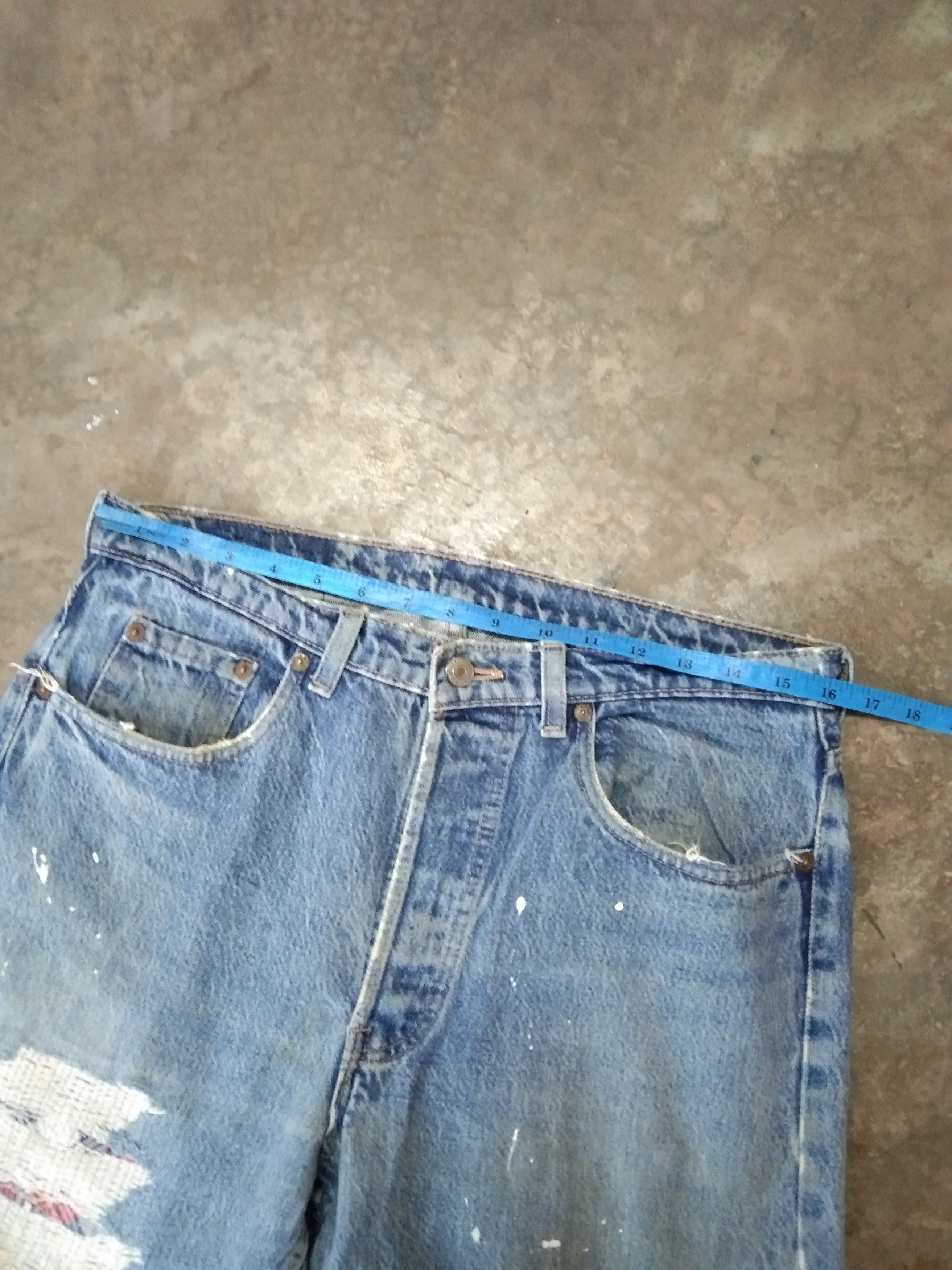 Levi's × Vintage 80s Vintage Levis 501 Distressed Jeans 32x30 Size US 32 / EU 48 - 7 Thumbnail