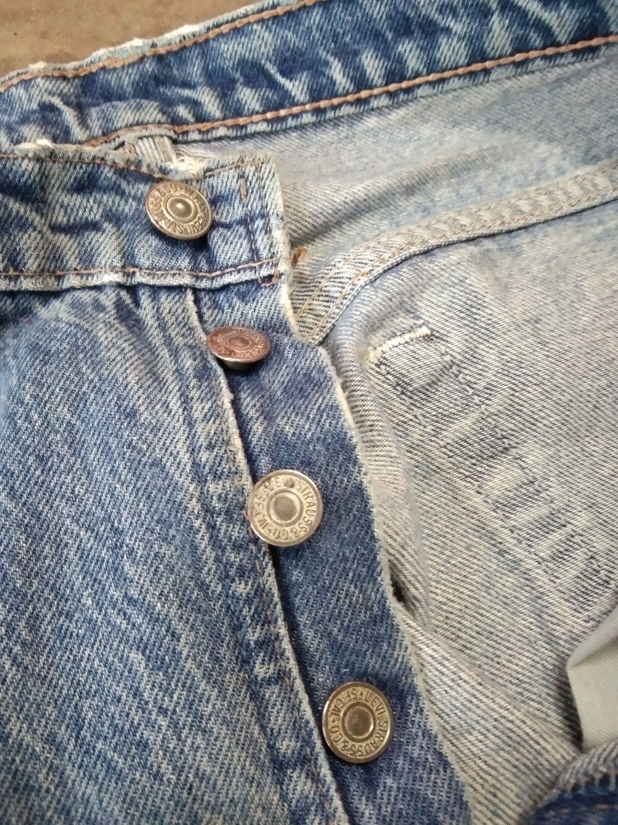 Levi's × Vintage 80s Vintage Levis 501 Distressed Jeans 32x30 Size US 32 / EU 48 - 9 Thumbnail