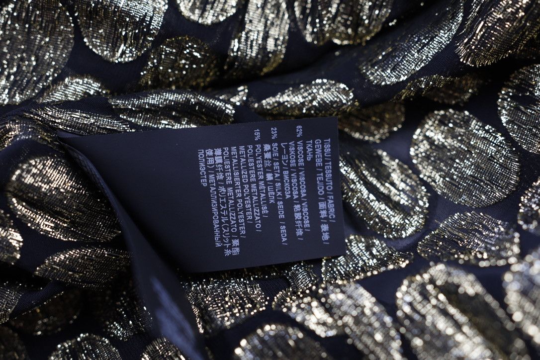 Saint Laurent Paris FW19 Saint Laurent Runway Silk Gold Oval Shirt Size US M / EU 48-50 / 2 - 12 Thumbnail
