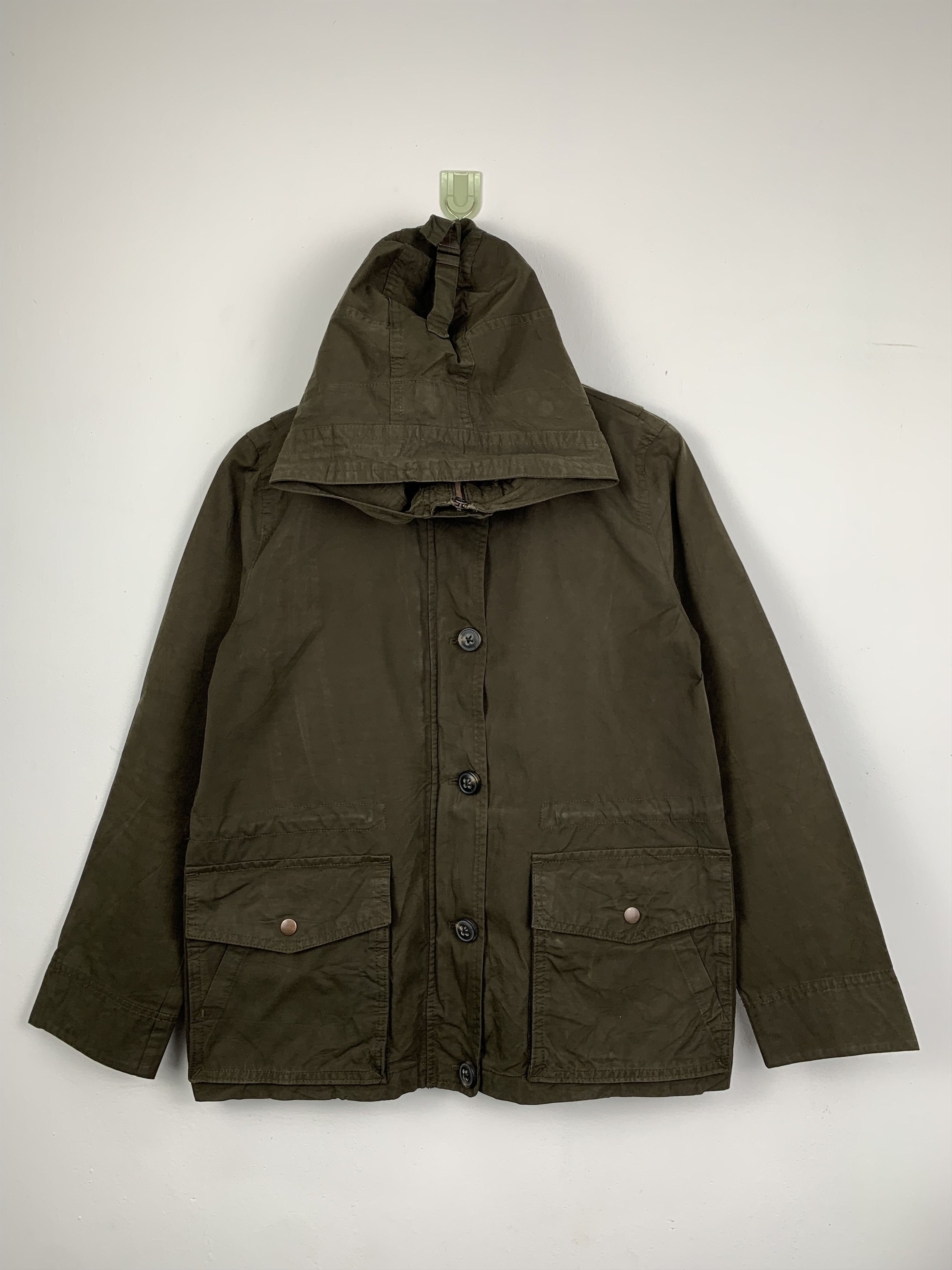 Gap Vintage GAP Military Hoodie Zip Up Button Jacket J0481 Size US S / EU 44-46 / 1 - 1 Thumbnail