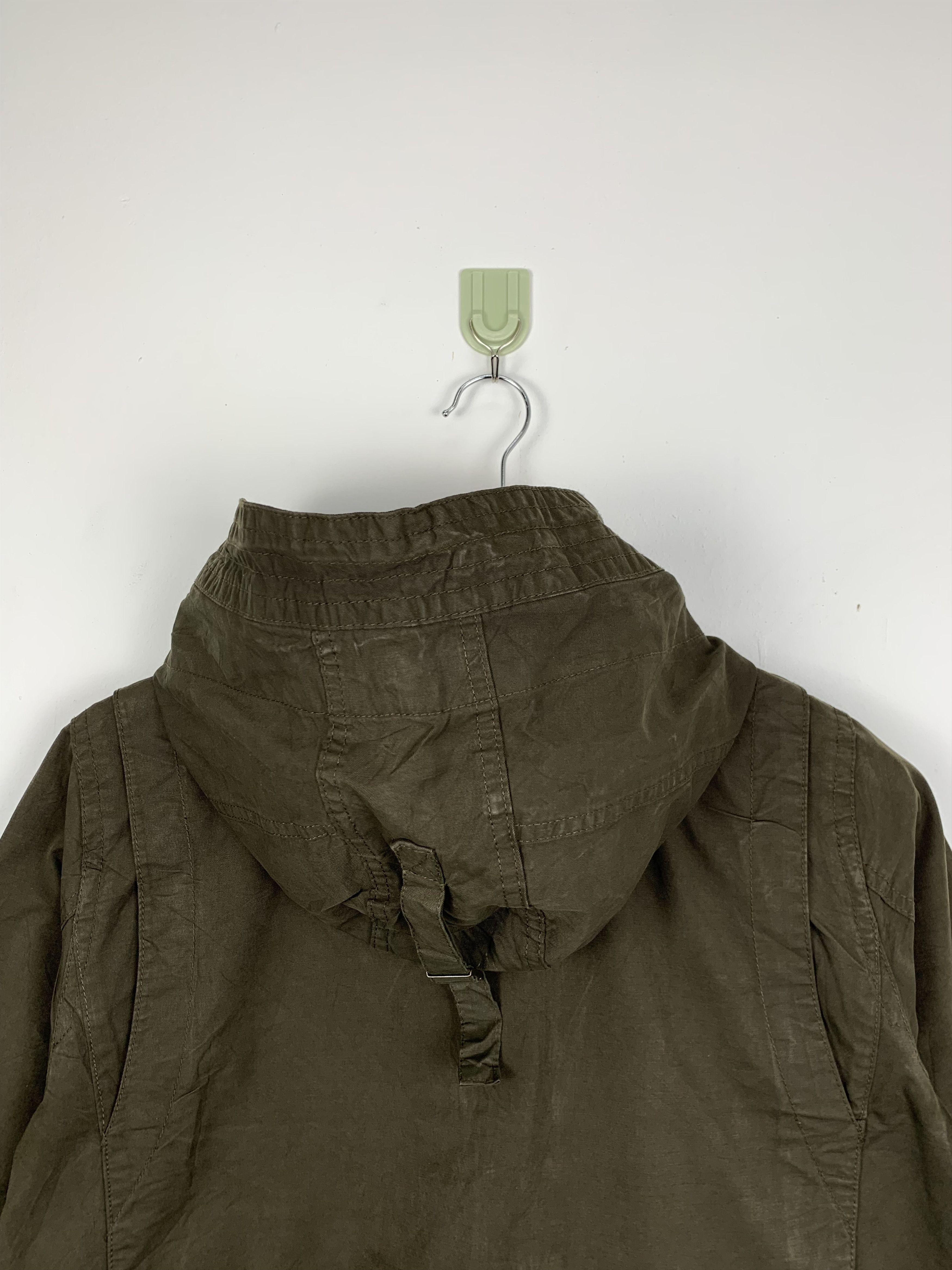 Gap Vintage GAP Military Hoodie Zip Up Button Jacket J0481 Size US S / EU 44-46 / 1 - 8 Thumbnail