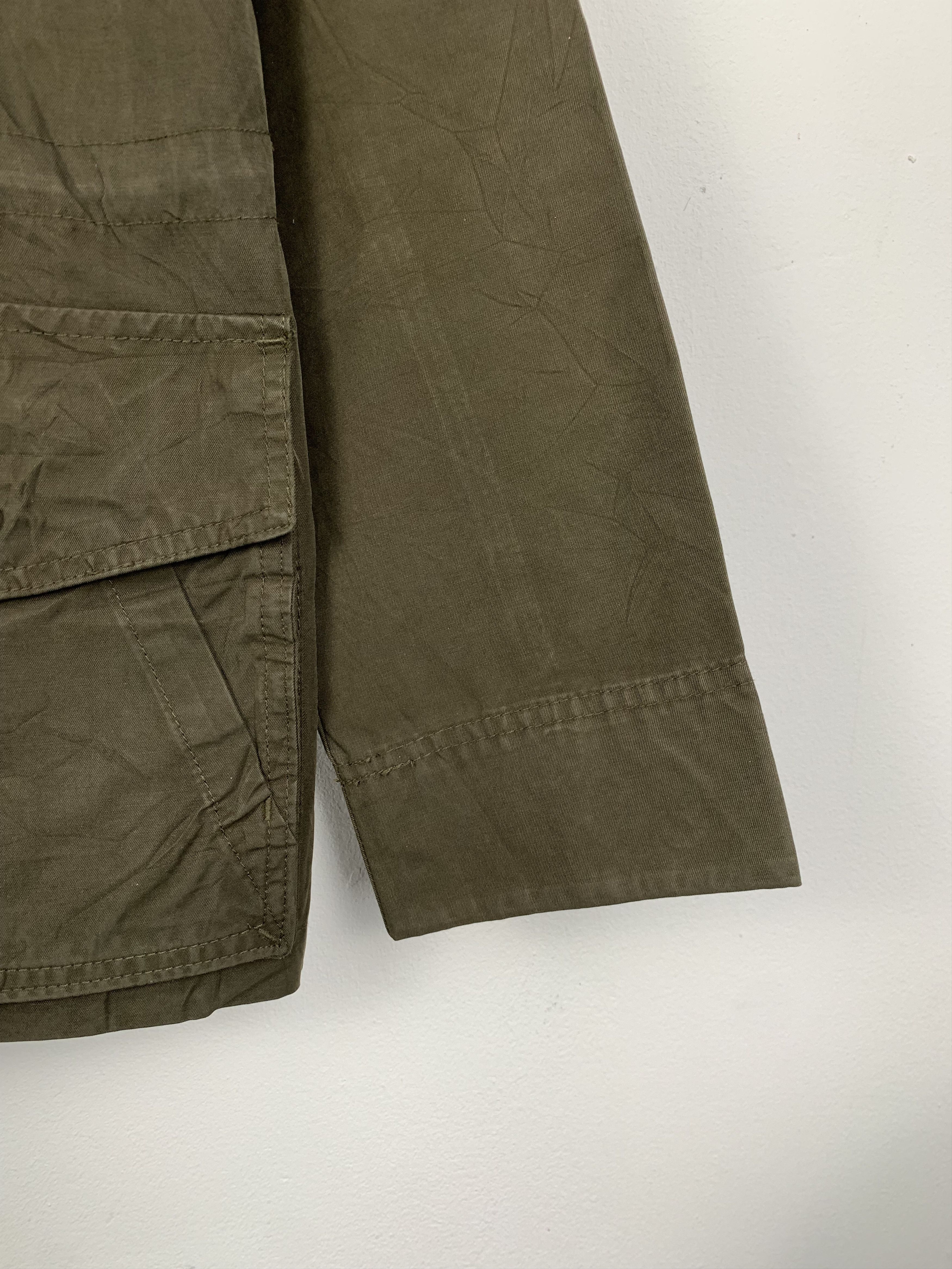 Gap Vintage GAP Military Hoodie Zip Up Button Jacket J0481 Size US S / EU 44-46 / 1 - 3 Thumbnail