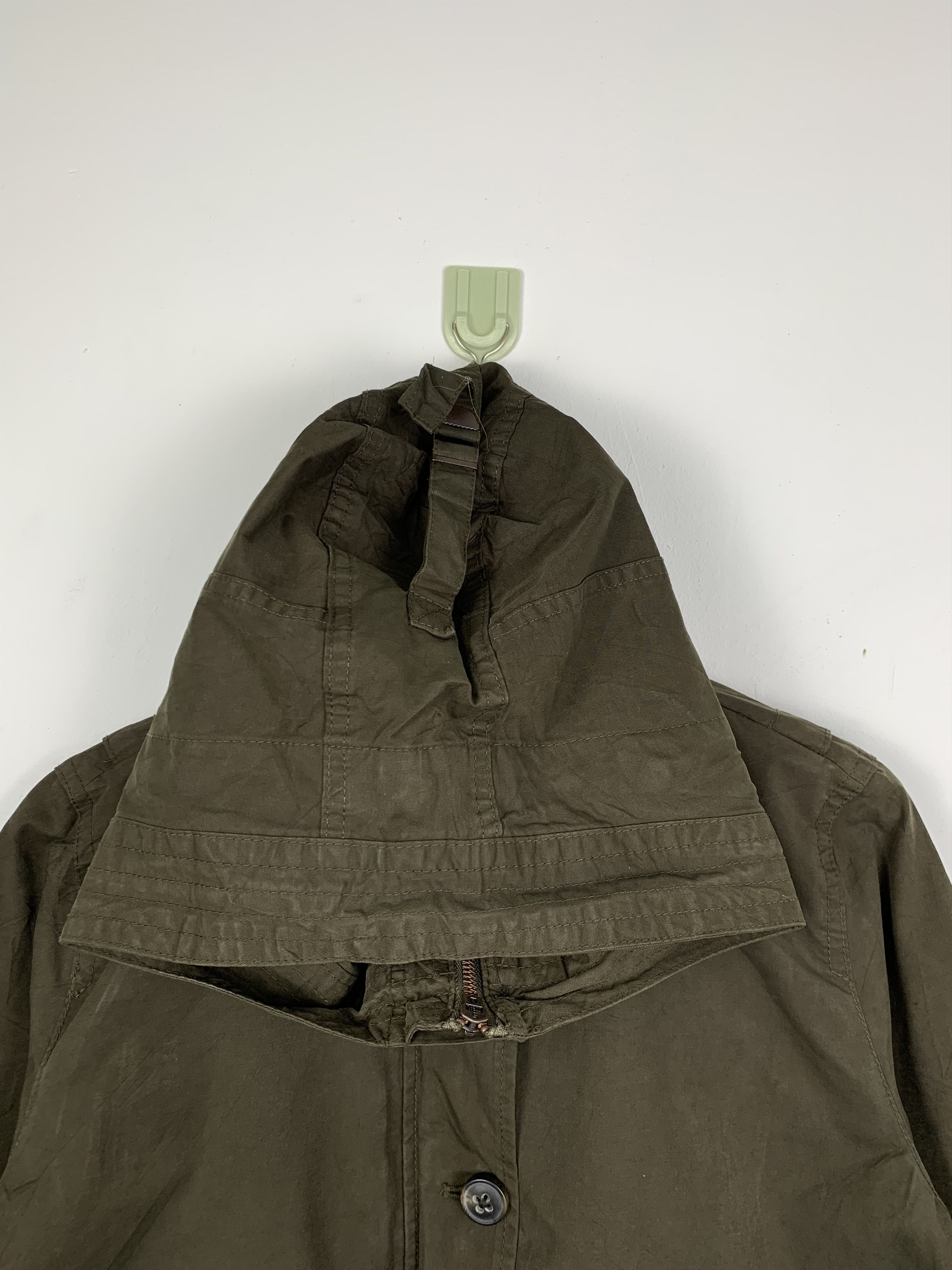 Gap Vintage GAP Military Hoodie Zip Up Button Jacket J0481 Size US S / EU 44-46 / 1 - 2 Thumbnail