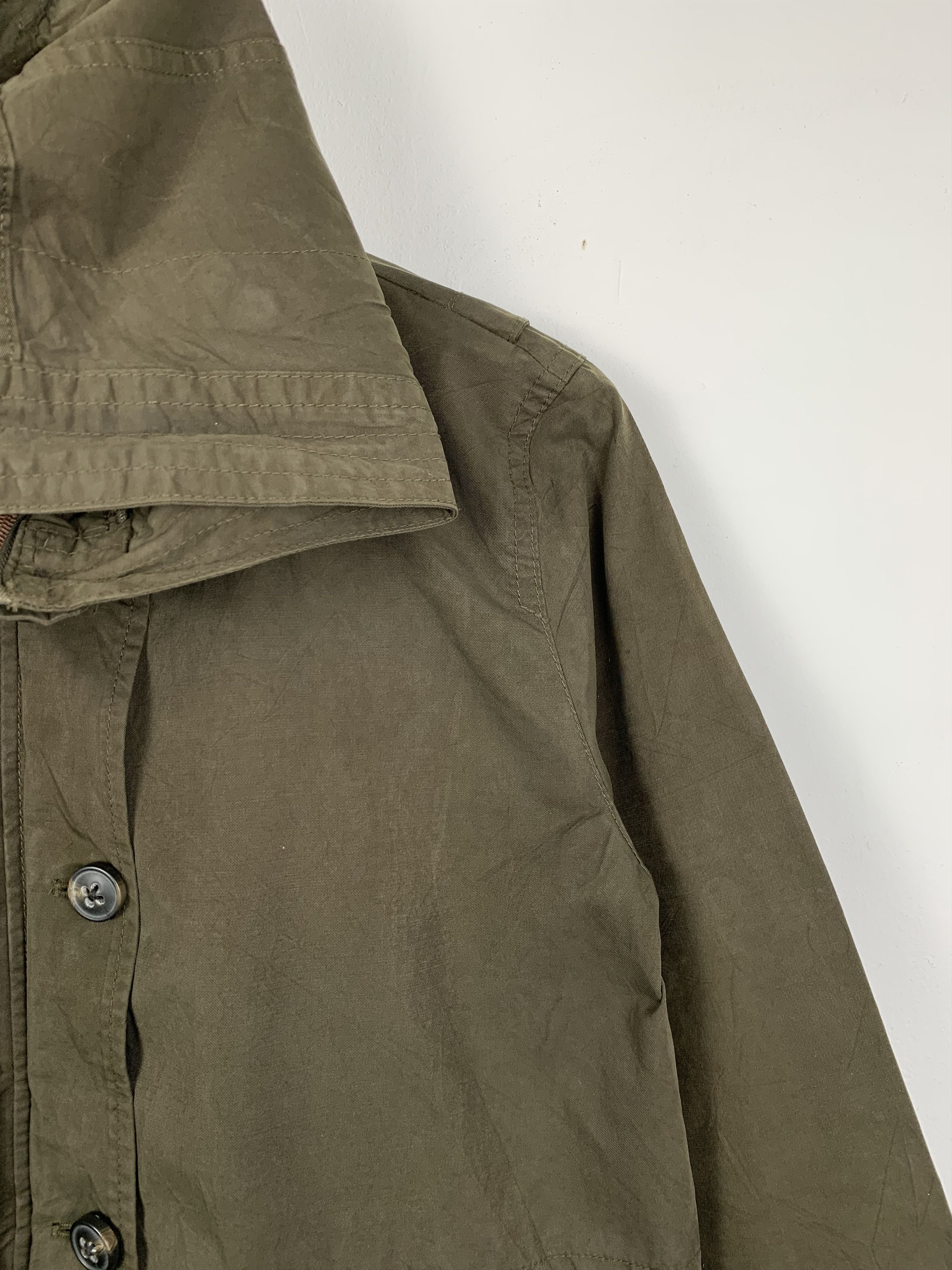 Gap Vintage GAP Military Hoodie Zip Up Button Jacket J0481 Size US S / EU 44-46 / 1 - 4 Thumbnail