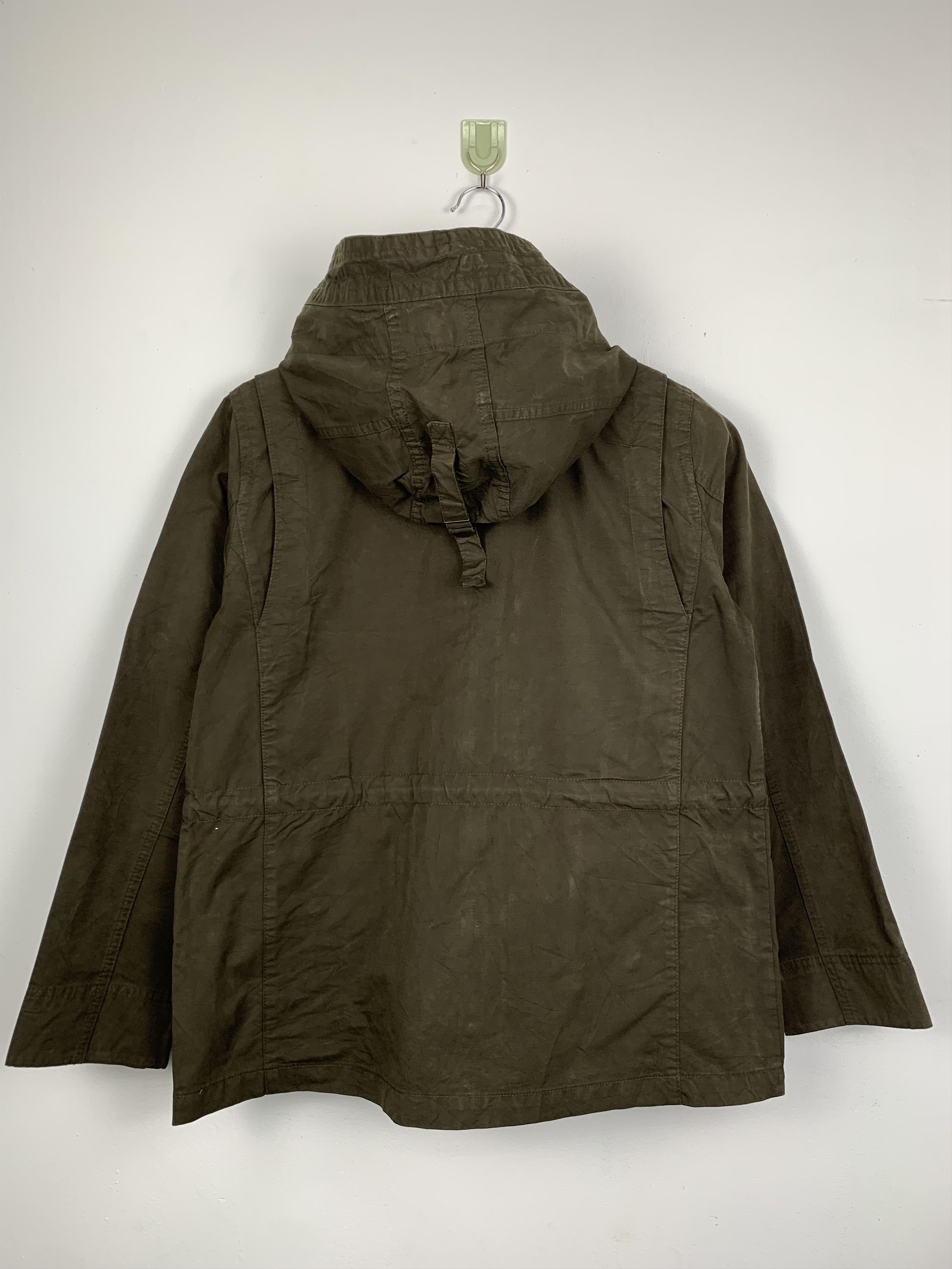 Gap Vintage GAP Military Hoodie Zip Up Button Jacket J0481 Size US S / EU 44-46 / 1 - 7 Thumbnail