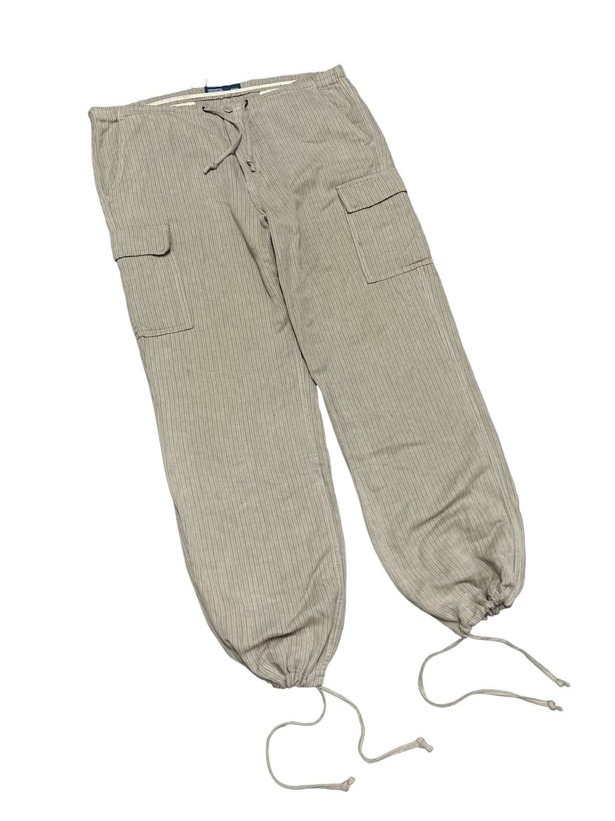 Japanese Brand PARACHUTE🔥 BLUE WAY CARGO PANT STRIPE COTTON Size US 38 / EU 54 - 5 Thumbnail