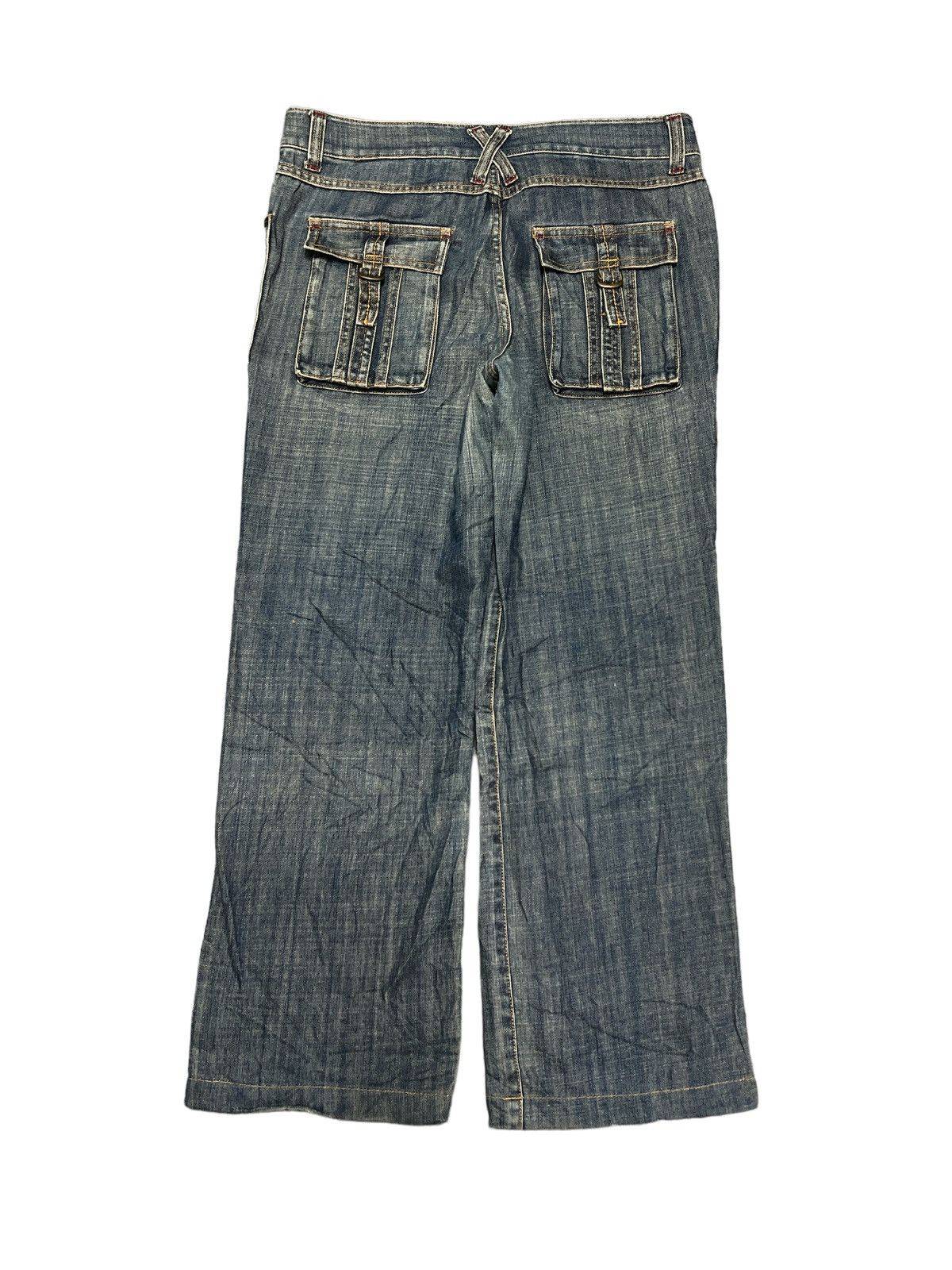 Japanese Brand BAGGY💥MICHEAL KLEIN DISTRESSED DENIM PANT Size US 33 - 6 Thumbnail