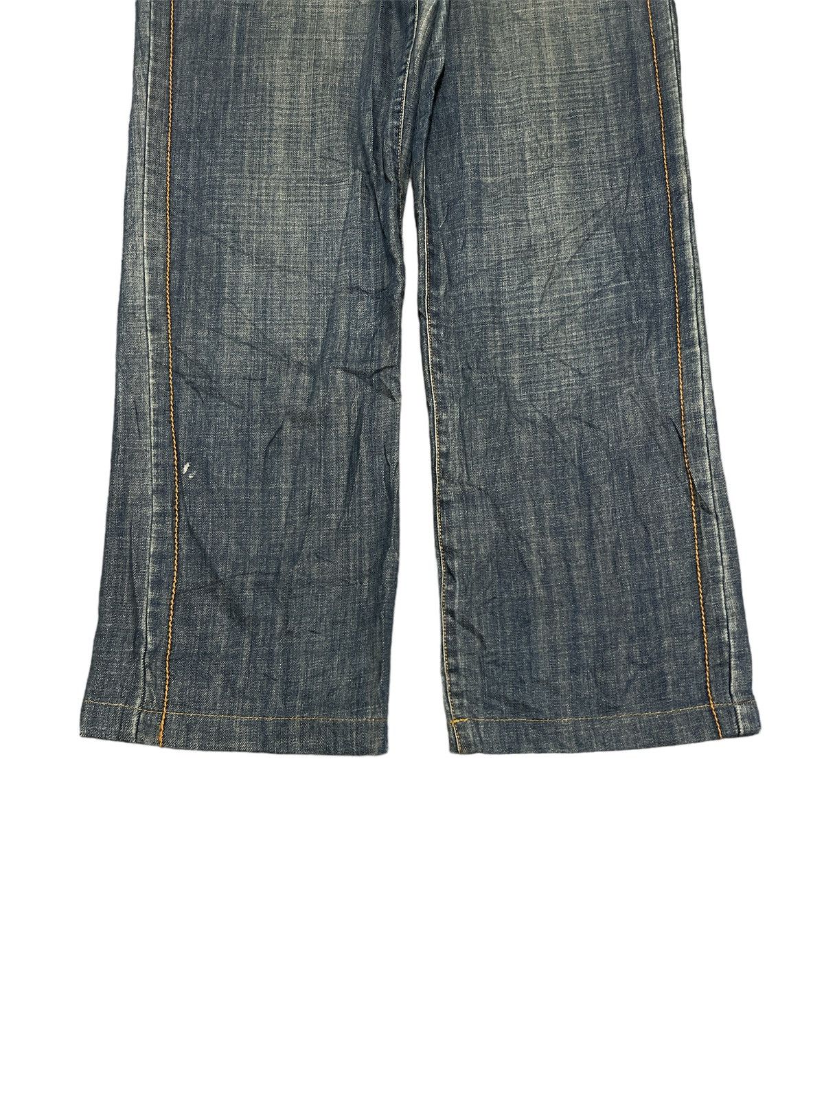 Japanese Brand BAGGY💥MICHEAL KLEIN DISTRESSED DENIM PANT Size US 33 - 5 Thumbnail
