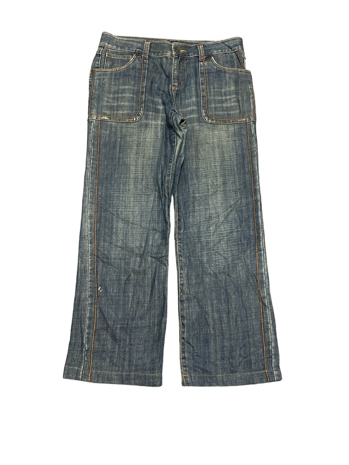 BAGGY💥MICHEAL KLEIN DISTRESSED DENIM PANT