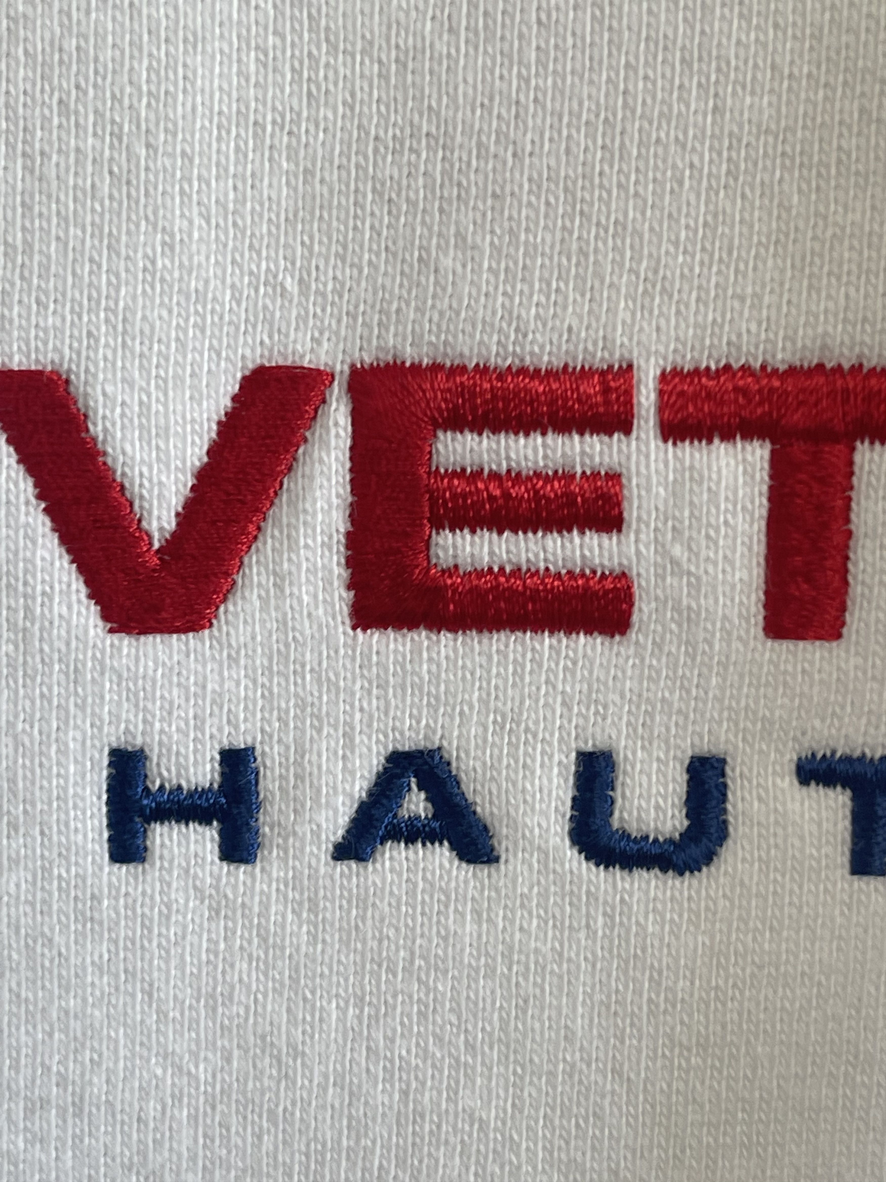Vetements New with Tag, Haute Couture Logo Hooded Sweatshirt In White Size US L / EU 52-54 / 3 - 10 Thumbnail