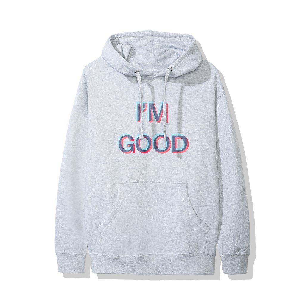 Anti Social Social Club DS ASSC I'm Good Gray Hoodie in hand Supreme Bape CPFM Size US XS / EU 42 / 0 - 4 Thumbnail