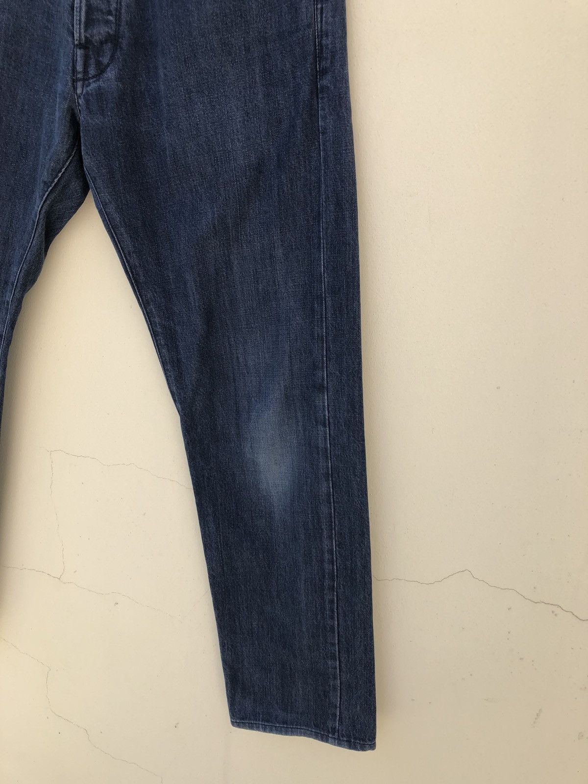 Helmut Lang Vintage 2000s Helmut Lang Fade Indigo Blue Denim Jeans Size US 30 / EU 46 - 11 Thumbnail