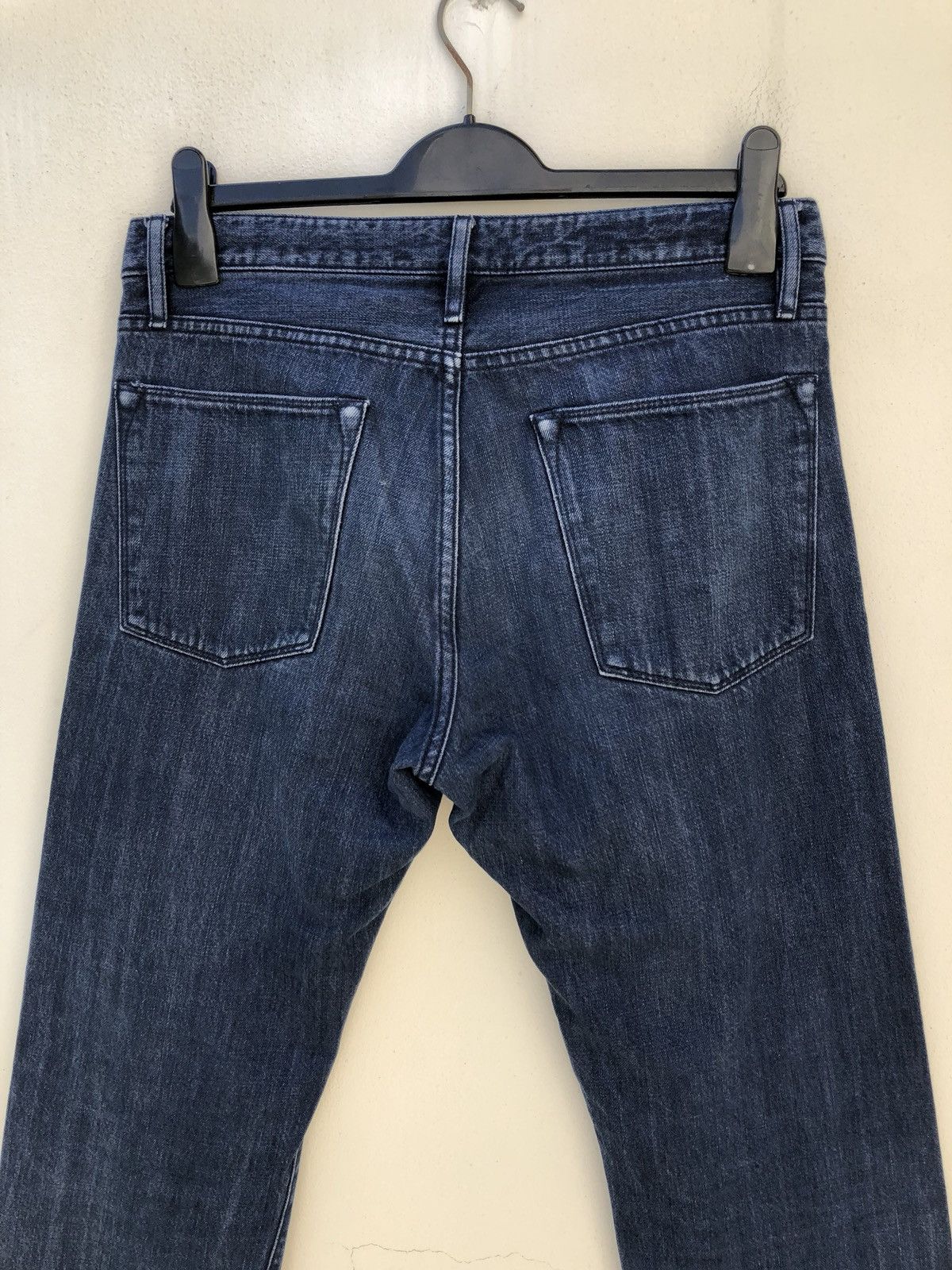 Helmut Lang Vintage 2000s Helmut Lang Fade Indigo Blue Denim Jeans Size US 30 / EU 46 - 13 Thumbnail
