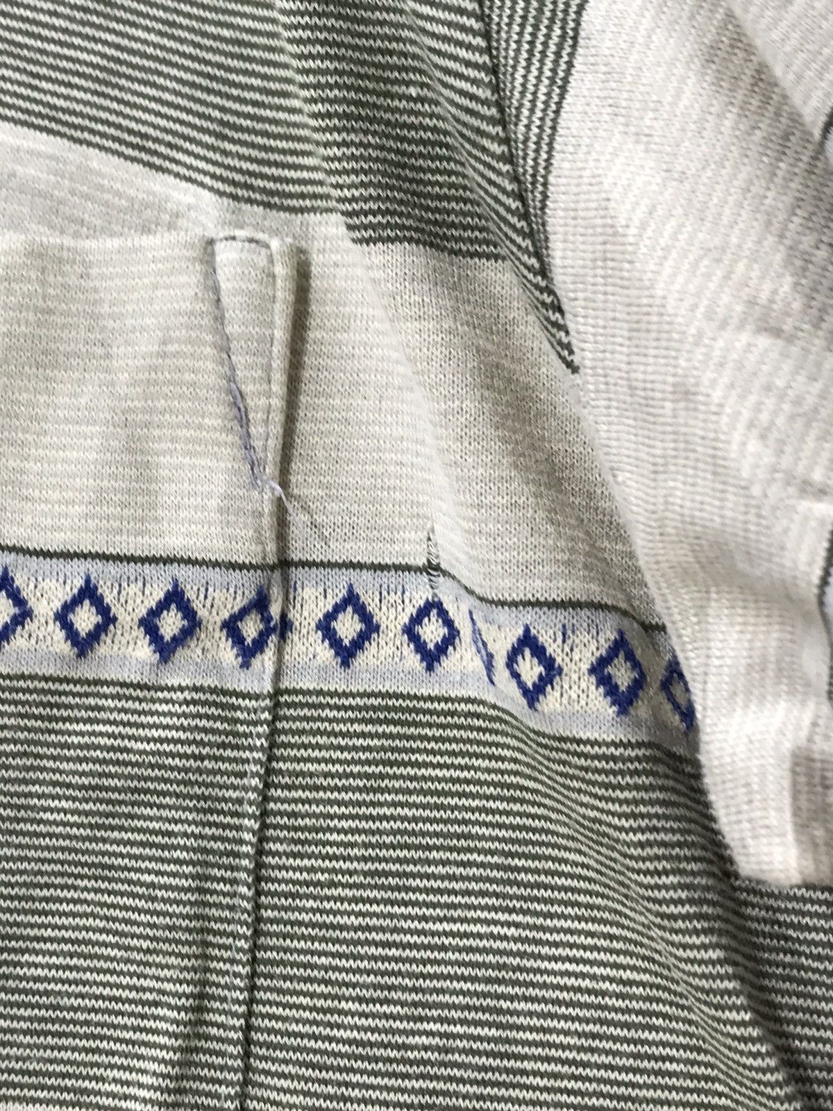 Vintage ⭐️YSL Vintage 90s Striped Long Sleeve Thin Polo Shirt 27🟩 Size US M / EU 48-50 / 2 - 4 Thumbnail