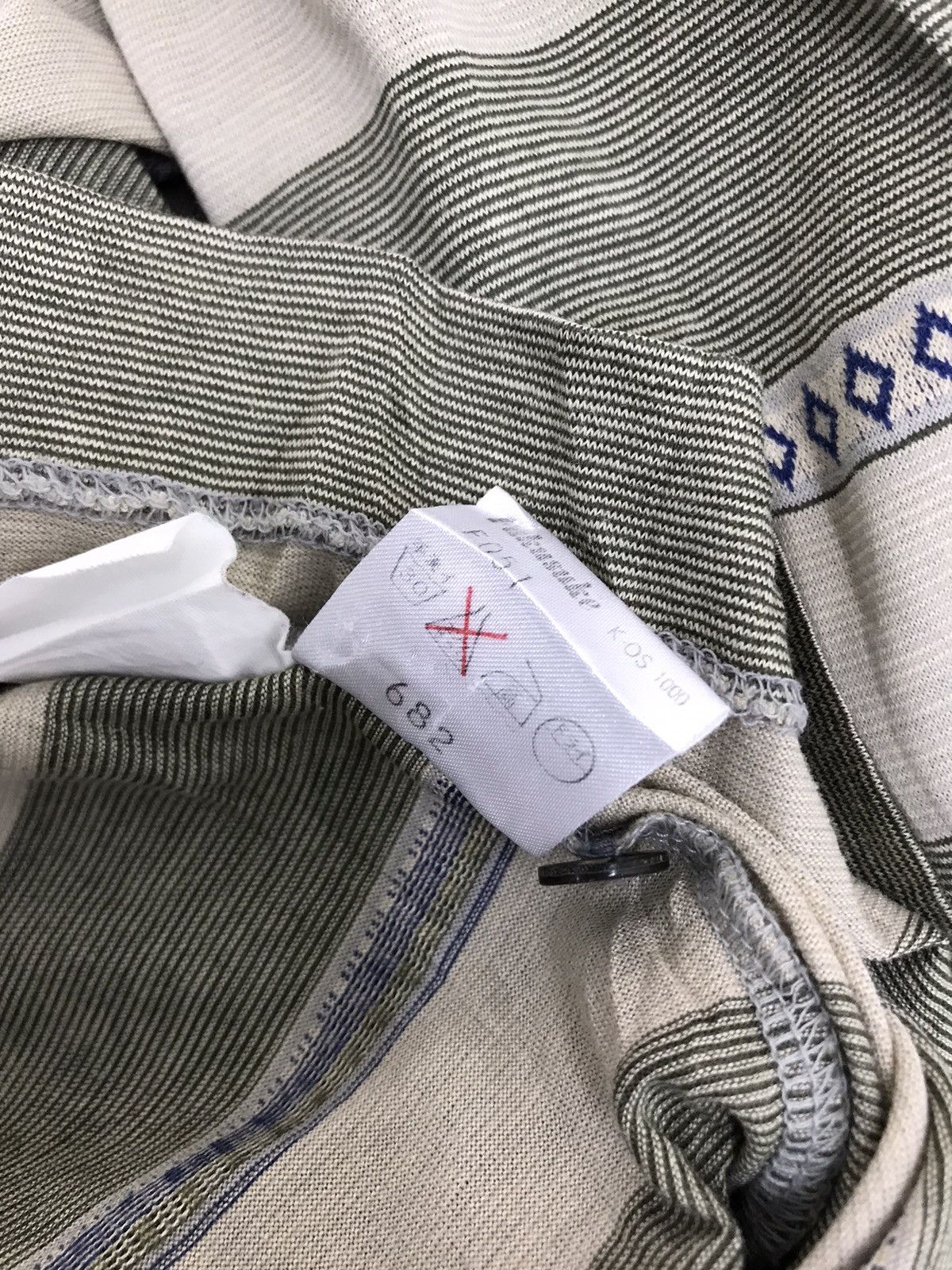 Vintage ⭐️YSL Vintage 90s Striped Long Sleeve Thin Polo Shirt 27🟩 Size US M / EU 48-50 / 2 - 8 Thumbnail