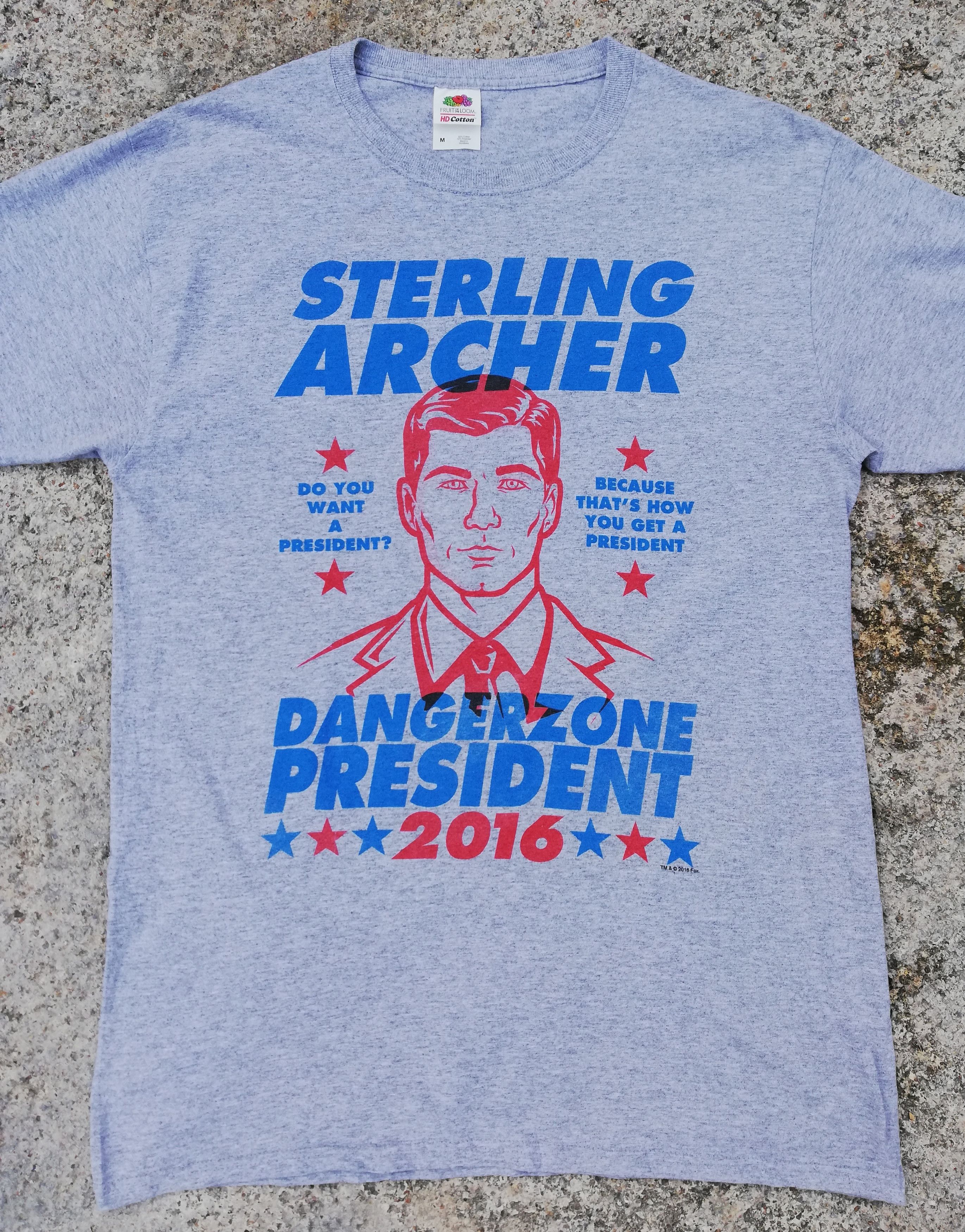 Other 🔥Sterling Archer President Danger Zone 2016 T-Shirt Men's Size US M / EU 48-50 / 2 - 2 Thumbnail
