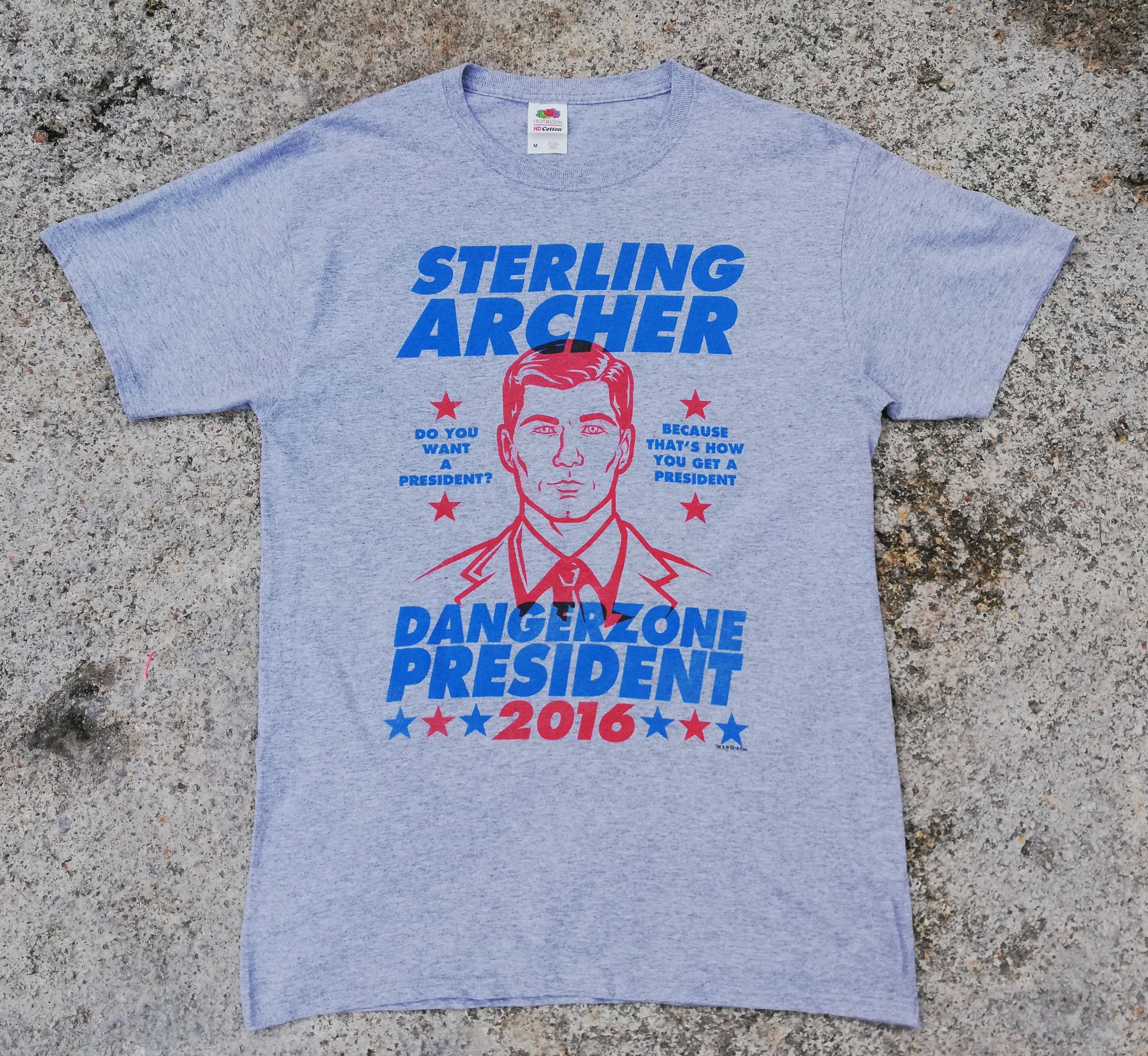 Other 🔥Sterling Archer President Danger Zone 2016 T-Shirt Men's Size US M / EU 48-50 / 2 - 1 Thumbnail