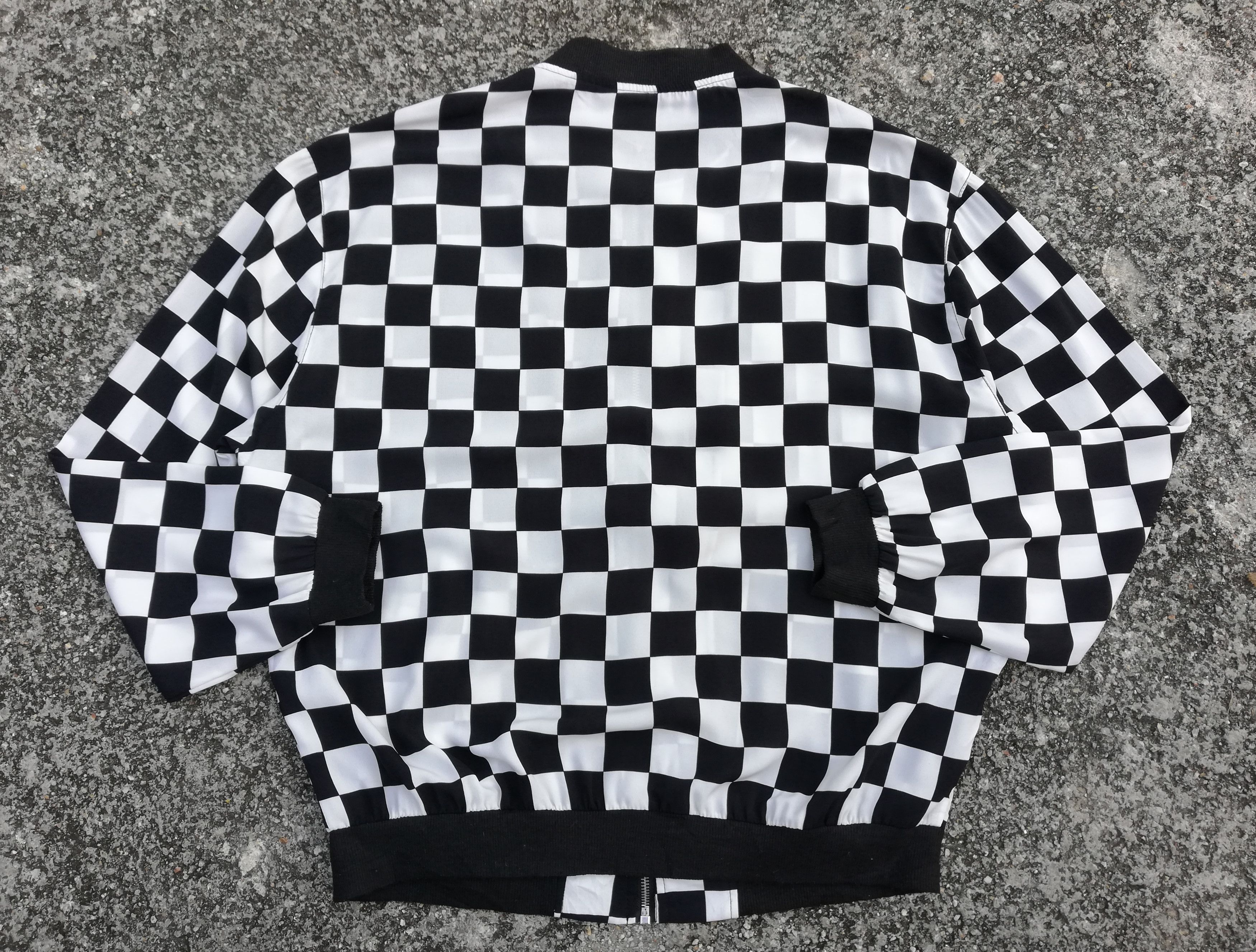 Art Comes First × Japanese Brand × Vintage 🔥Ragout Design Classic Checkered Bomber Zipper Jacket🔥 Size US M / EU 48-50 / 2 - 13 Thumbnail