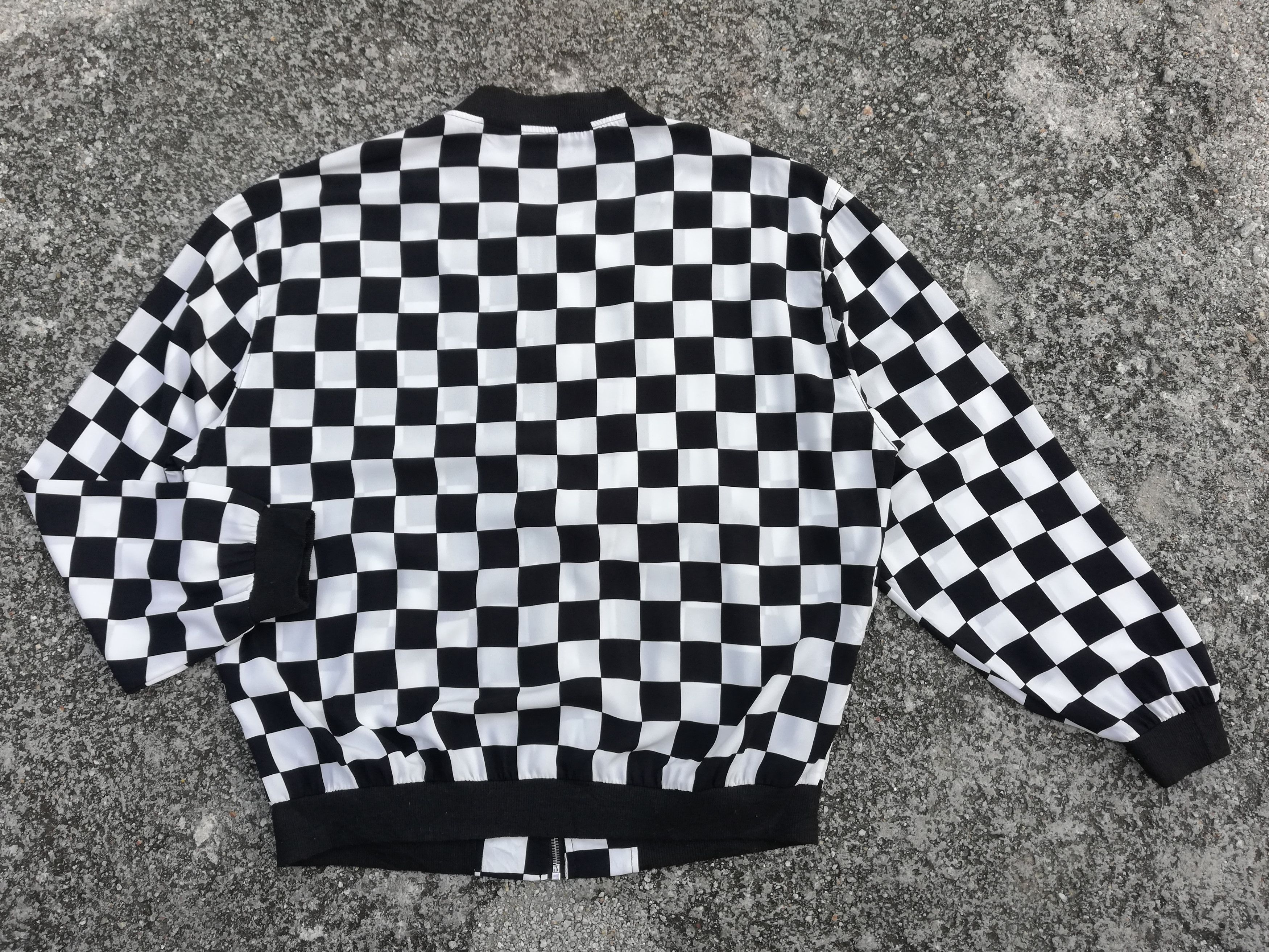 Art Comes First × Japanese Brand × Vintage 🔥Ragout Design Classic Checkered Bomber Zipper Jacket🔥 Size US M / EU 48-50 / 2 - 11 Thumbnail