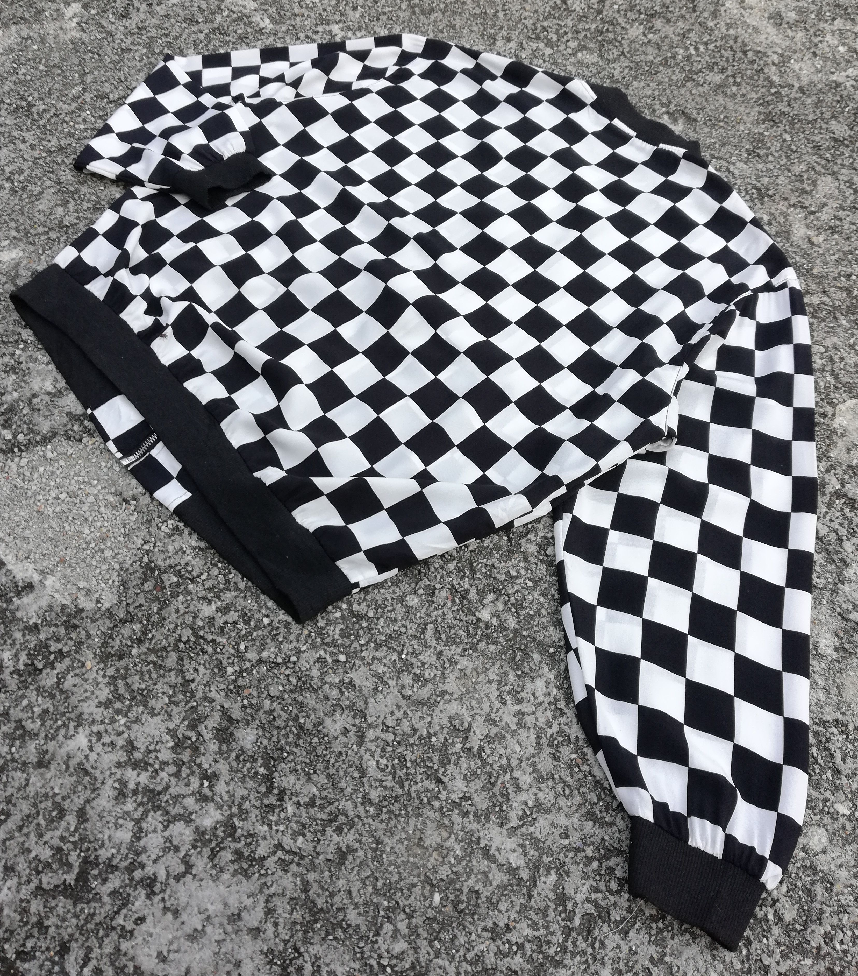 Art Comes First × Japanese Brand × Vintage 🔥Ragout Design Classic Checkered Bomber Zipper Jacket🔥 Size US M / EU 48-50 / 2 - 12 Thumbnail