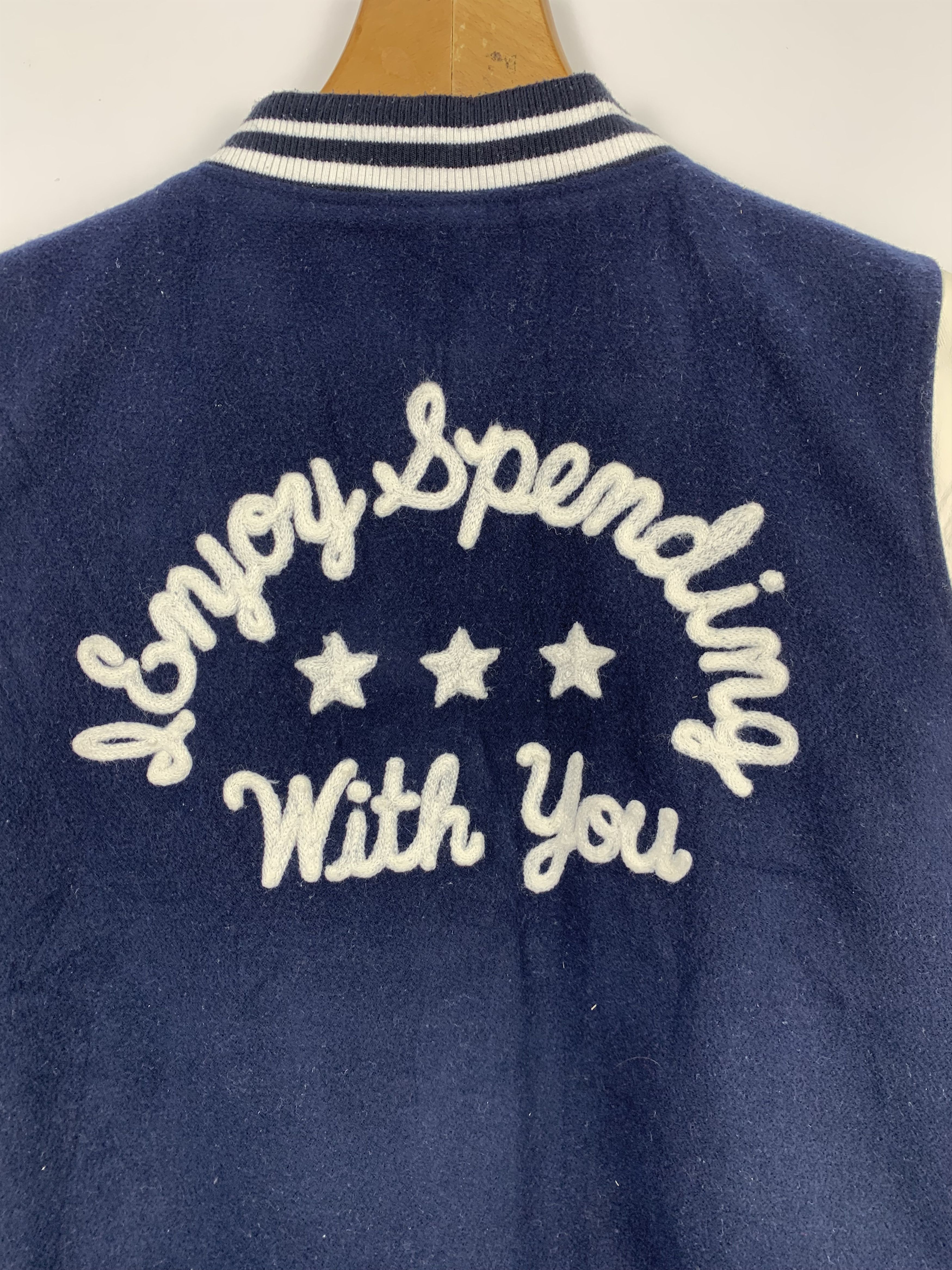 Vintage Vintage Lovetoxic Embroidery Varsity Jacket J0369 Size S / US 4 / IT 40 - 11 Thumbnail