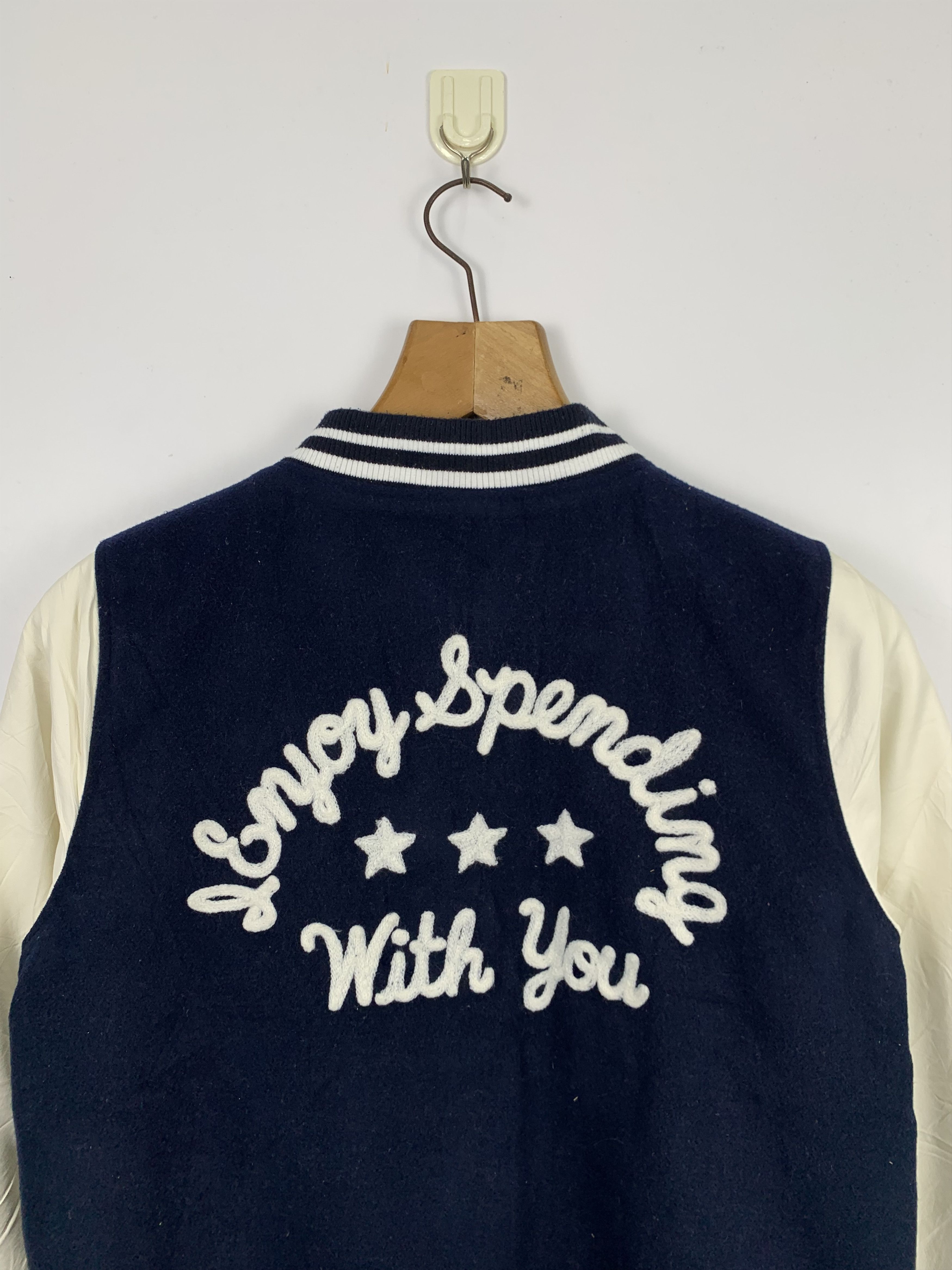 Vintage Vintage Lovetoxic Embroidery Varsity Jacket J0369 Size S / US 4 / IT 40 - 10 Thumbnail