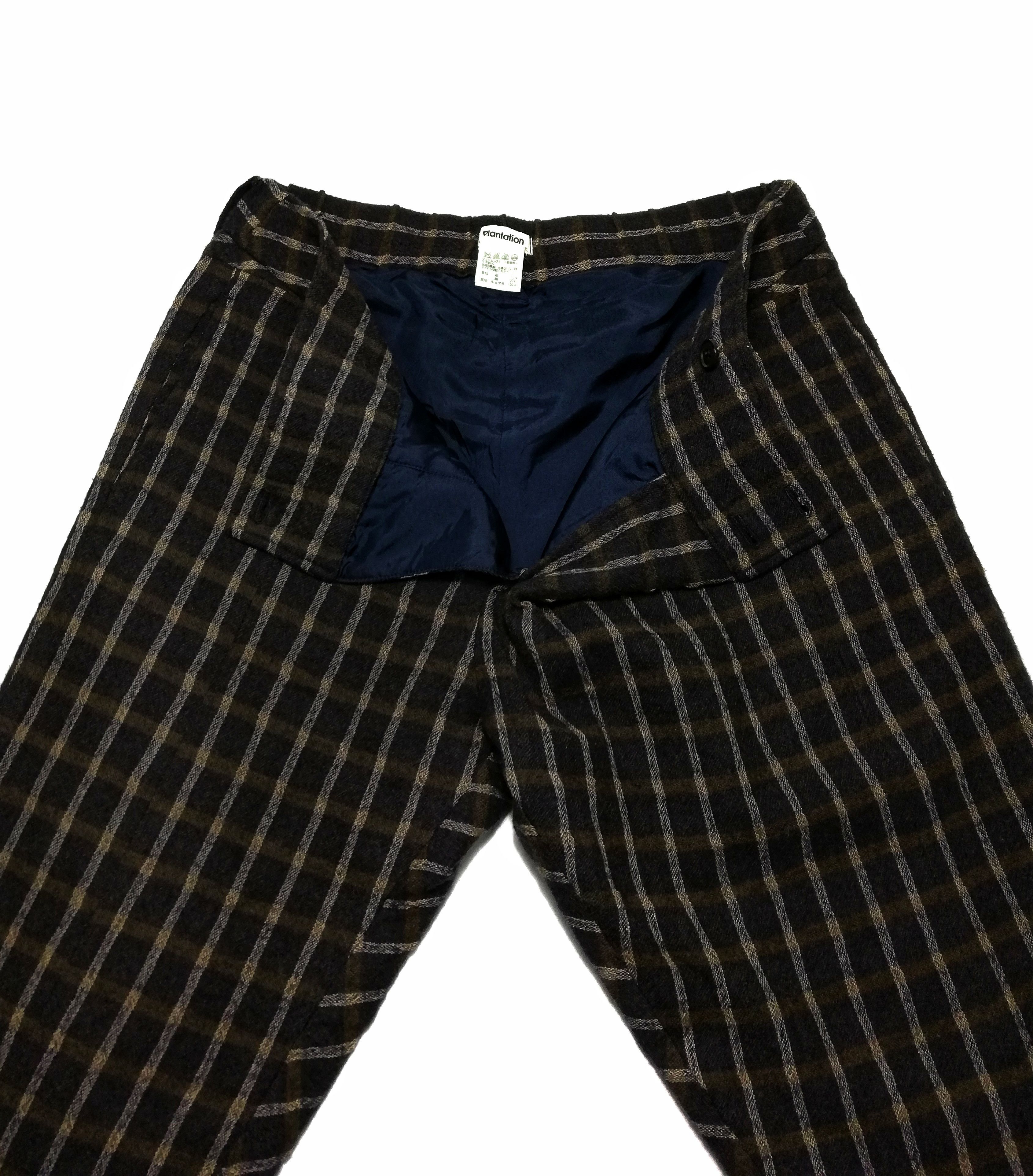 Issey Miyake × Vintage 🔥Plantation By Issey Miyake Saruel Checkered Wool Pants🔥 Size US 31 - 7 Thumbnail