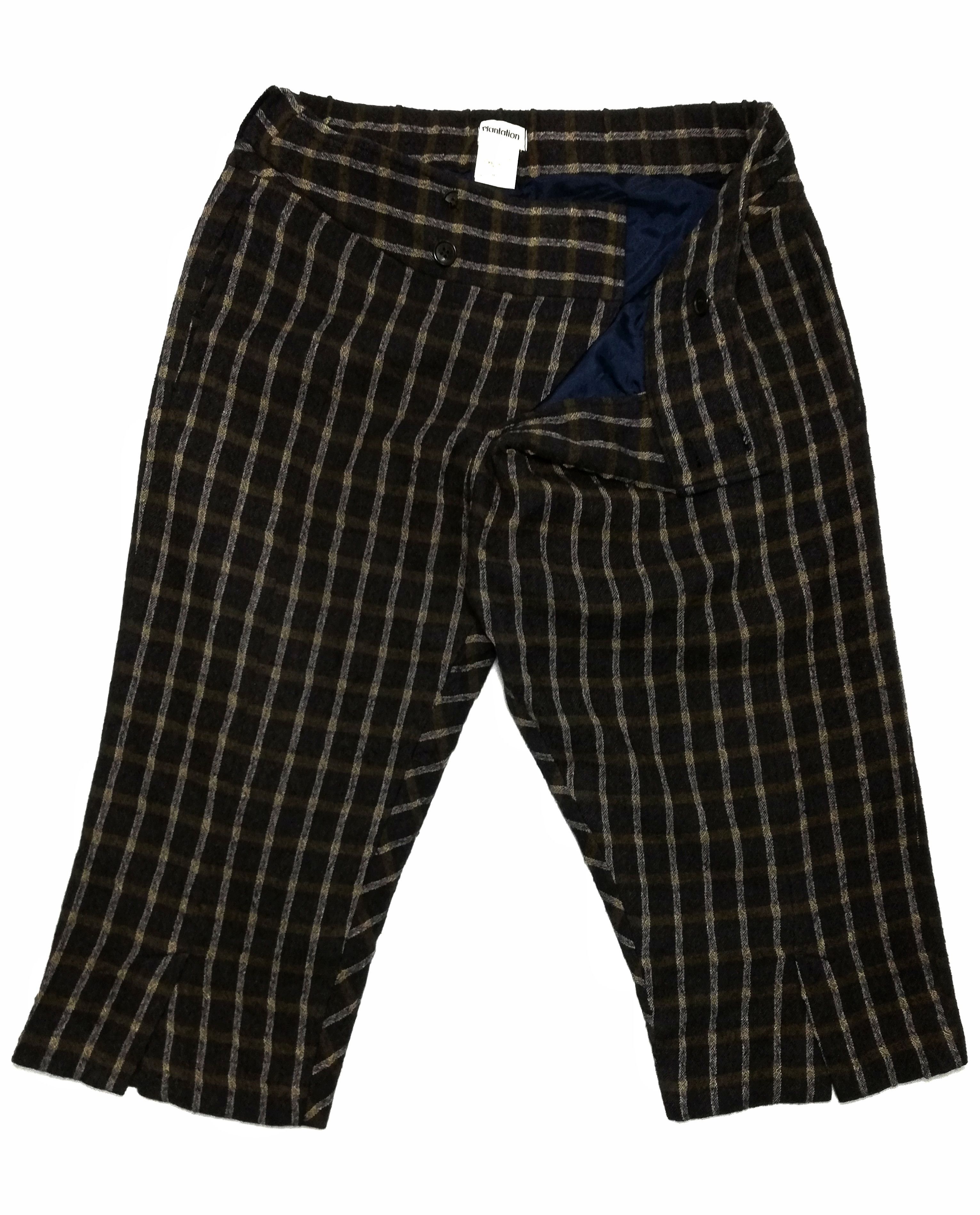 Issey Miyake × Vintage 🔥Plantation By Issey Miyake Saruel Checkered Wool Pants🔥 Size US 31 - 1 Thumbnail