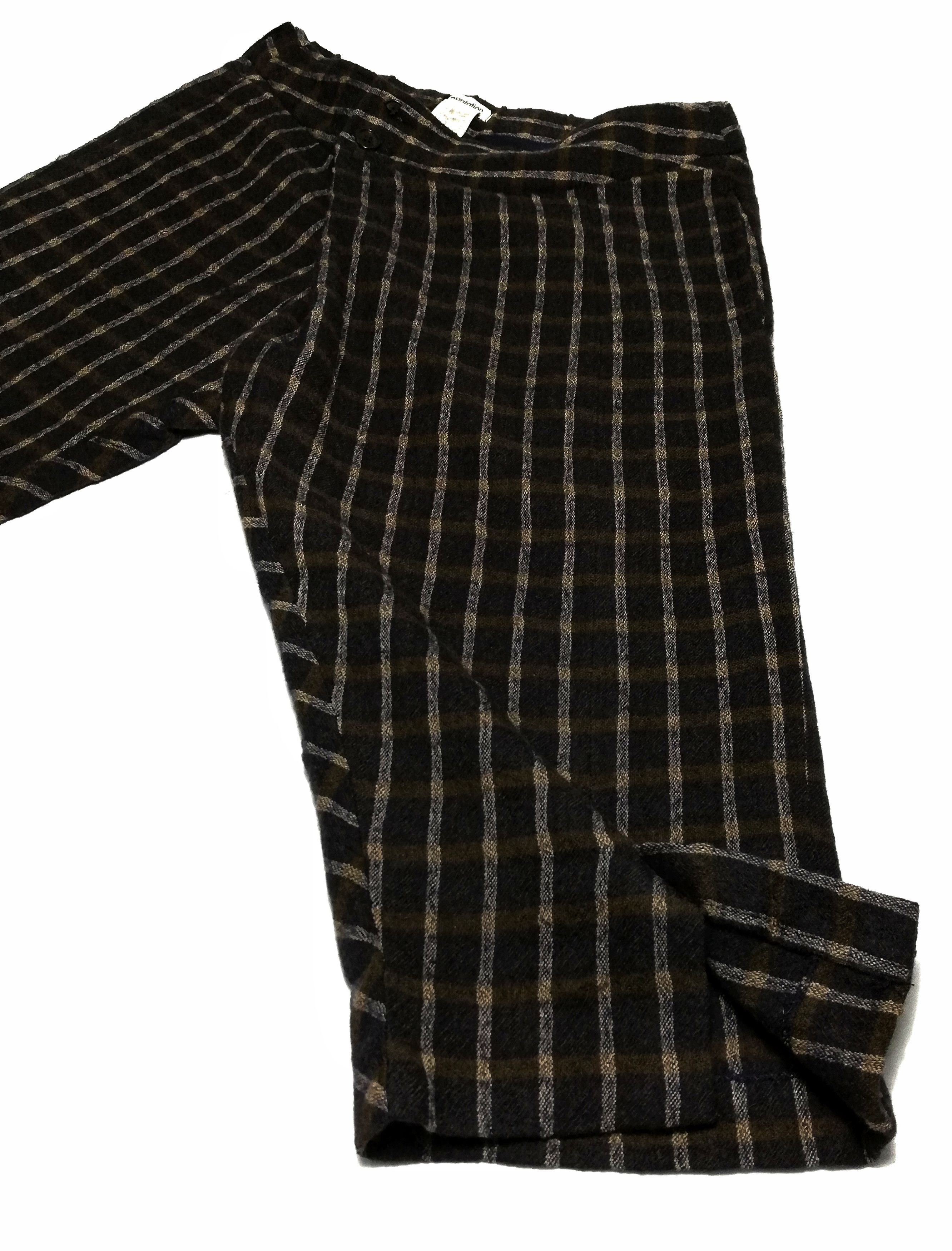 Issey Miyake × Vintage 🔥Plantation By Issey Miyake Saruel Checkered Wool Pants🔥 Size US 31 - 5 Thumbnail