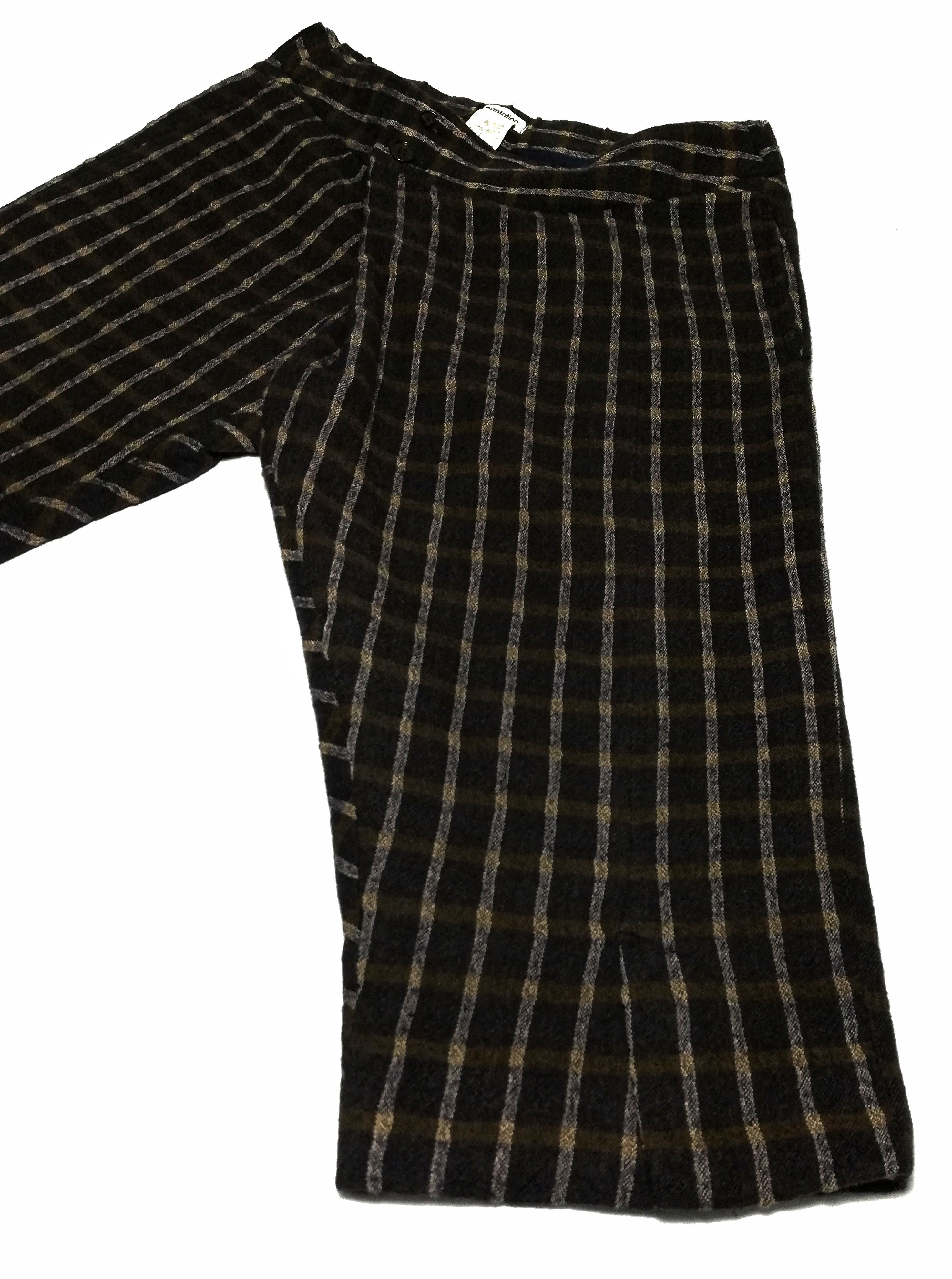 Issey Miyake × Vintage 🔥Plantation By Issey Miyake Saruel Checkered Wool Pants🔥 Size US 31 - 6 Thumbnail
